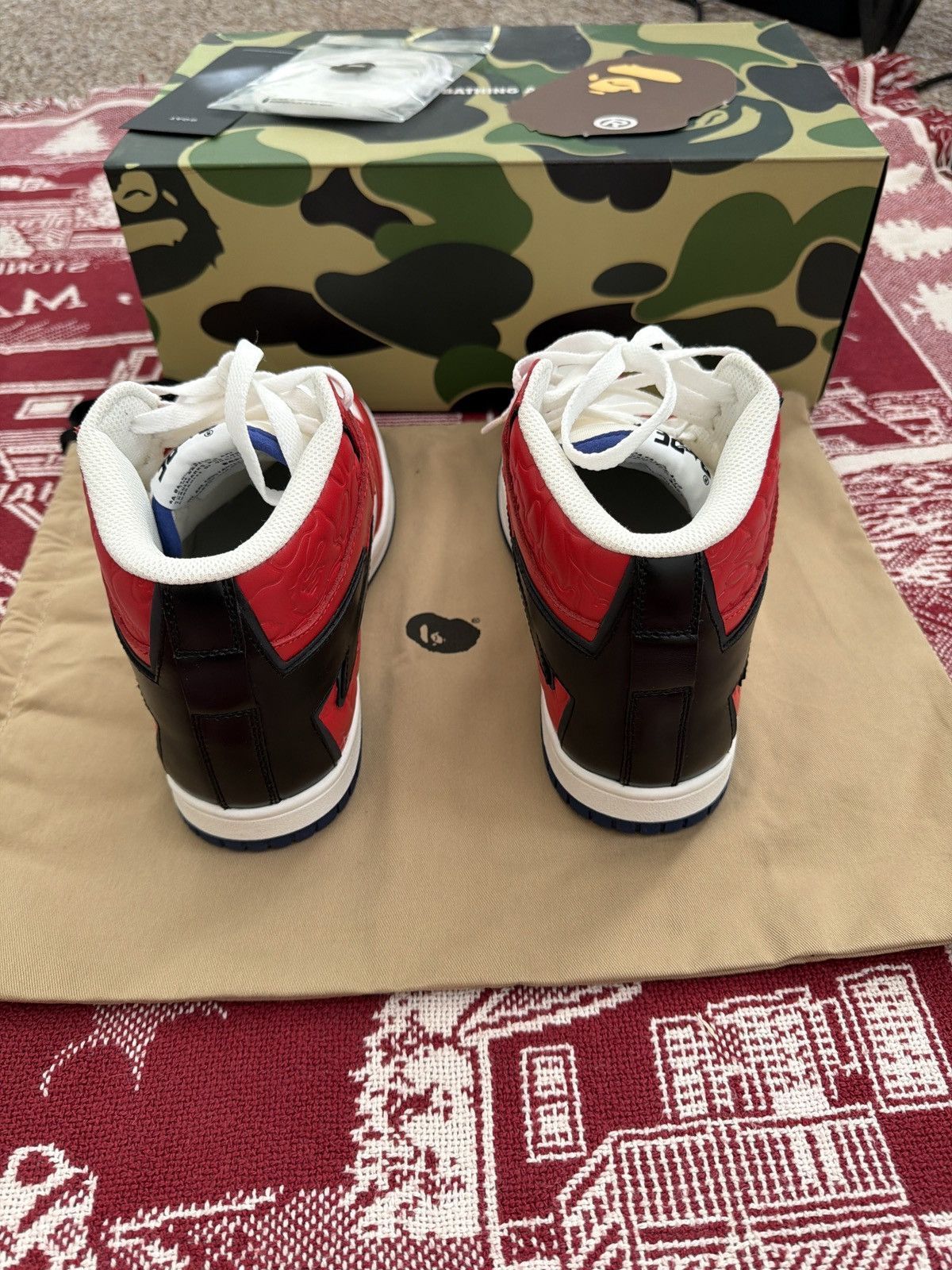 Bape Bape high shoes Size US 9 / EU 42 - 2 Thumbnail