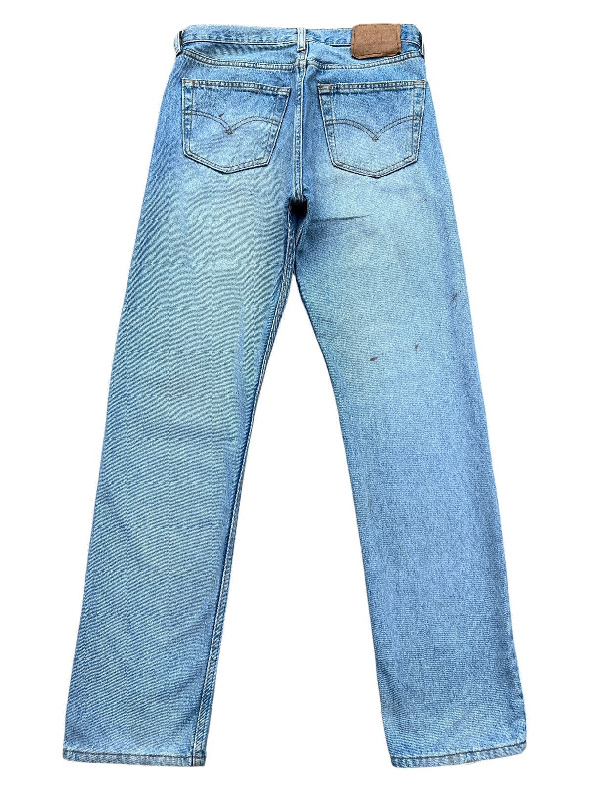 Levi's Vintage 90s Levis 501 USA Distressed Denim Jeans 31x31 Size 31" - 3 Thumbnail