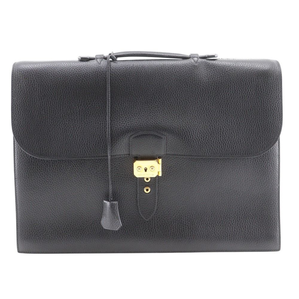 Hermes Hermes Hermes Sac A Depeches41 Fjord briefcase Leather Business Bag B DUTY FREE for USA Size ONE SIZE - 1 Thumbnail