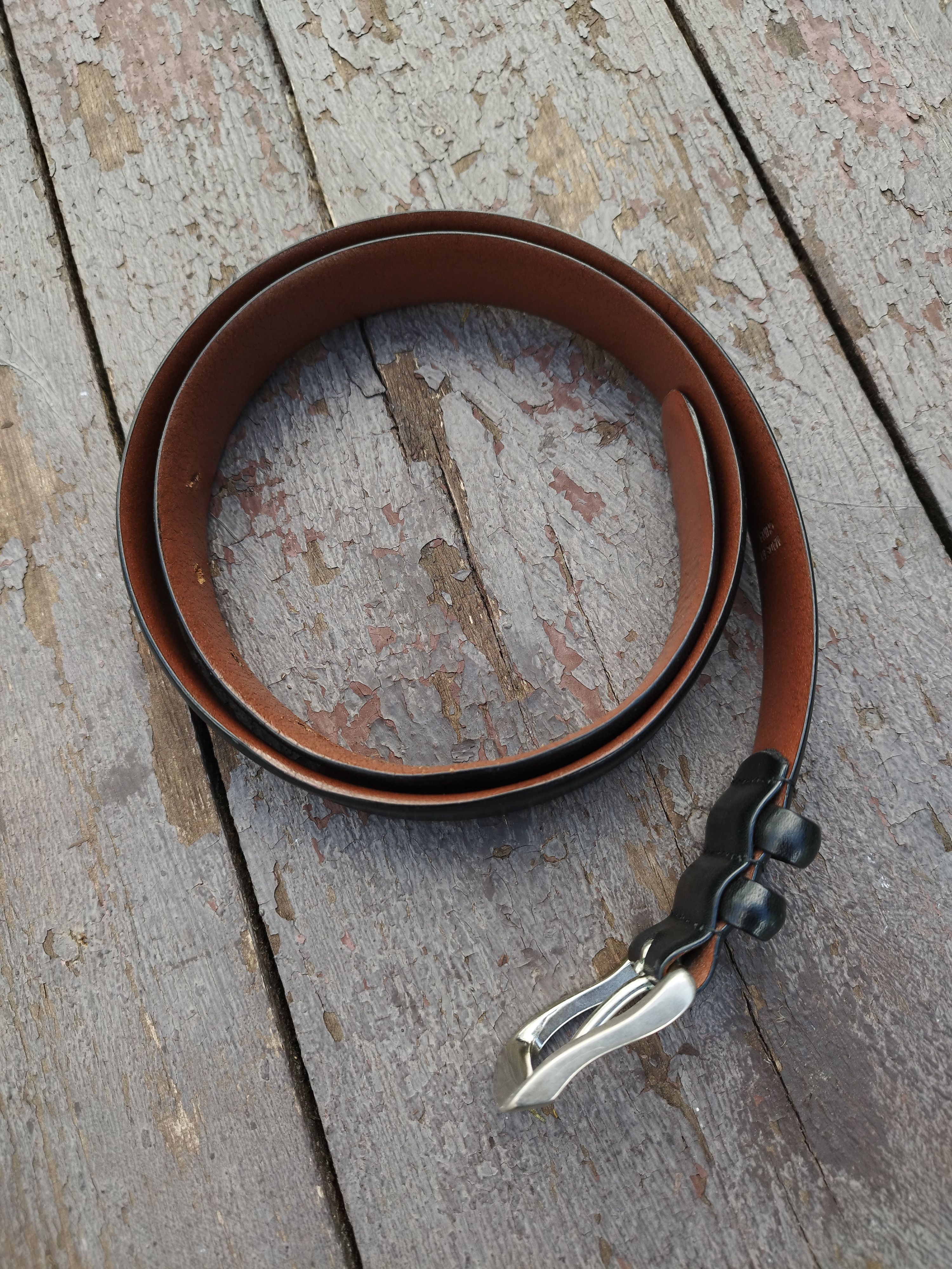 Chaps Ralph Lauren Chaps Ralph Lauren Genuine Leather Belt Silver Buckle Size ONE SIZE - 1 Thumbnail