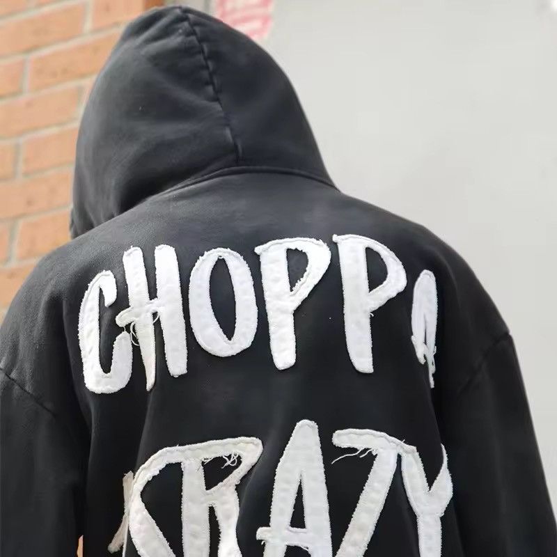 Japanese Brand Ak 47 Black Flame Sleeve Hoodie Graphic Applique Size US XXL / EU 58 / 5 - 3 Thumbnail