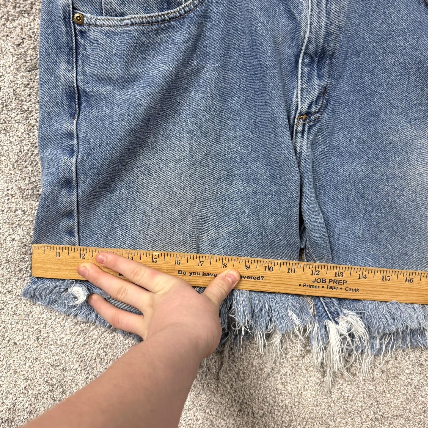 Carhartt Carhartt Denim Cutoff Shorts Mens 38x6 Blue Raw Hem Workwear Jorts Grunge Size US 38 / EU 54 - 4 Thumbnail
