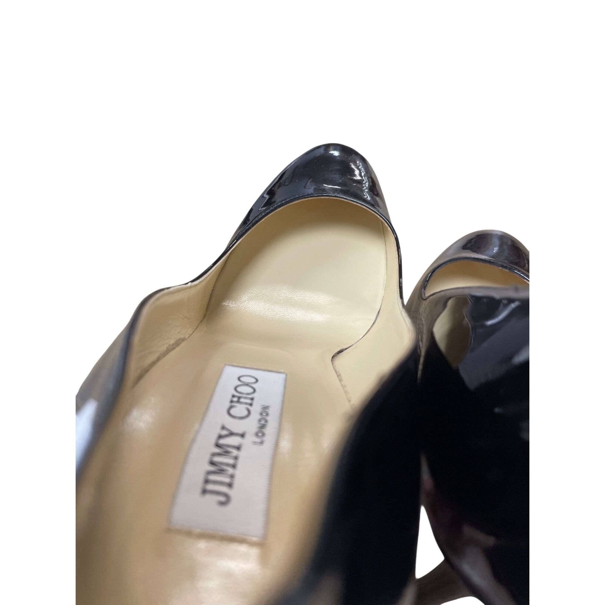 Jimmy Choo Jimmy Choo womans Black Patent Leather Stiletto 5.5" Heels S Size US 10.5 / IT 40.5 - 12 Thumbnail