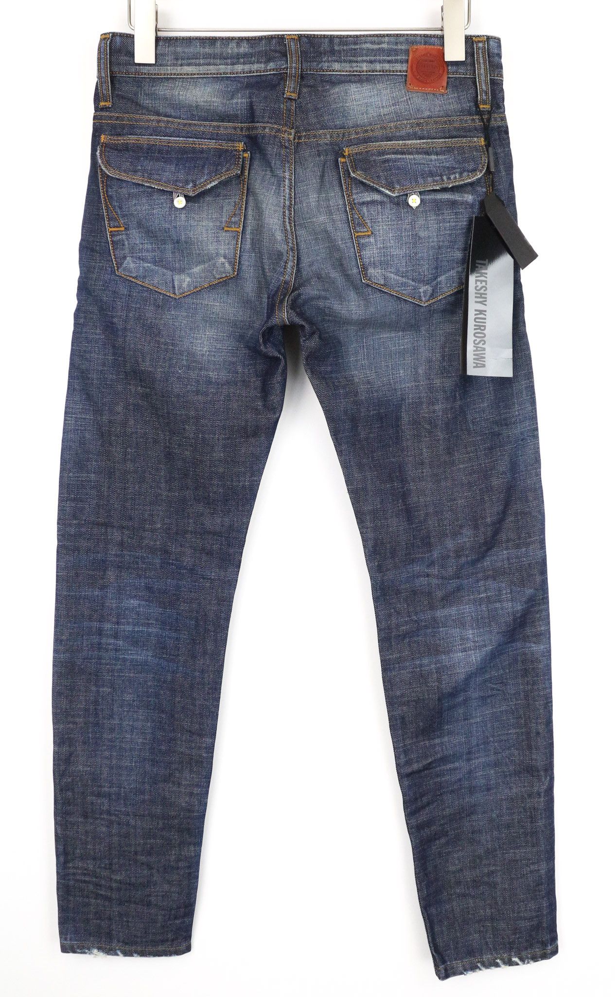 Takeshy Kurosawa W30 Dark Blue Slim Washed Cotton Jeans 75199 Size US 30 / EU 46 - 2 Thumbnail
