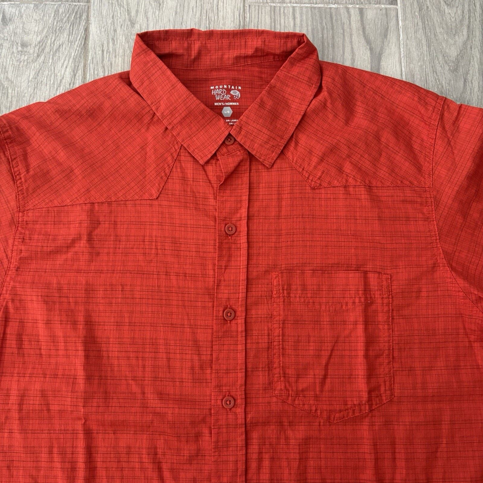 Mountain Hardwear Mountain Hardwear McLane Shirt Mens L Short Sleeve Orange Size US L / EU 52-54 / 3 - 2 Thumbnail