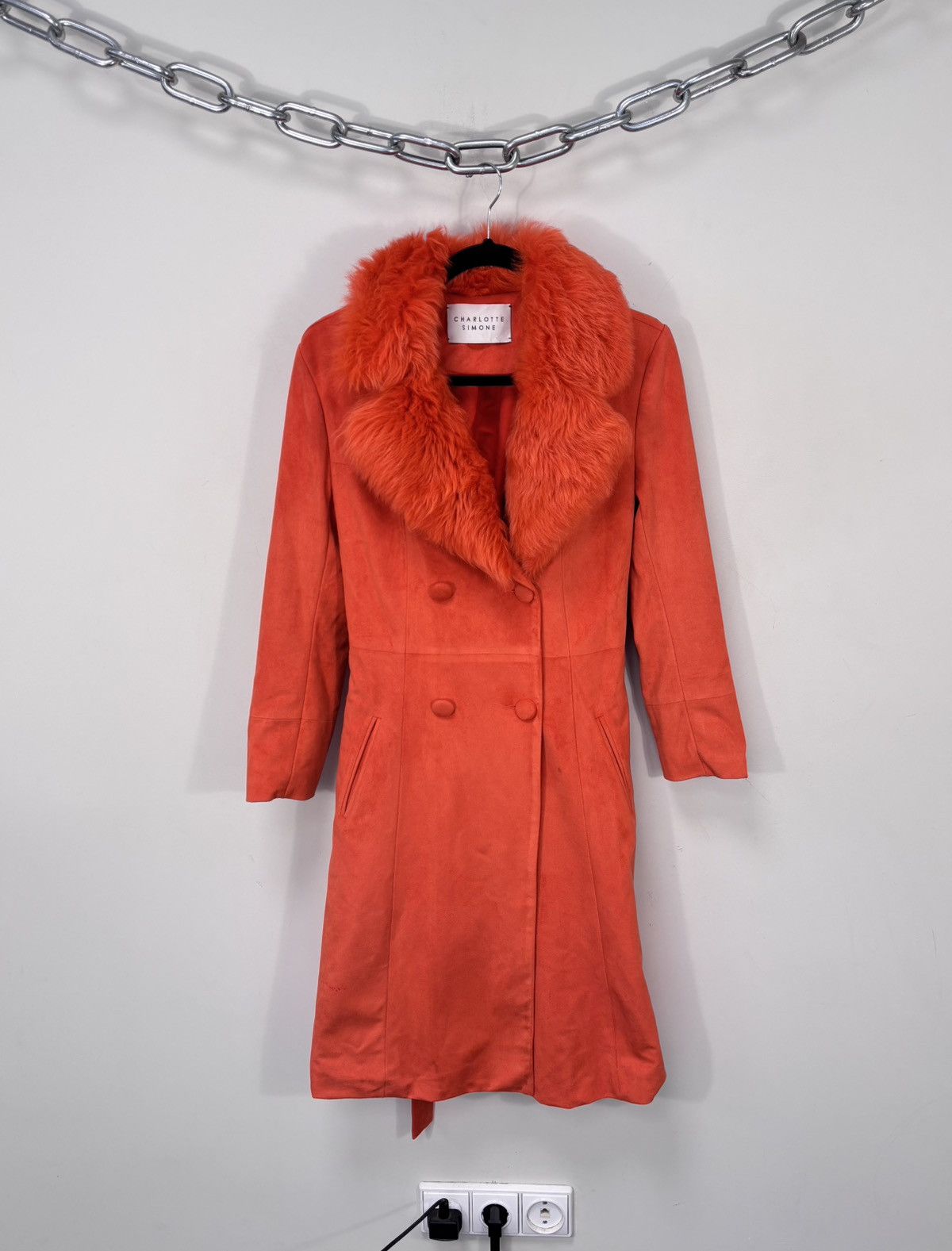 Other Charlotte Simone Women’s Dyed Faux Suede Fur Long Coat Size M / US 6-8 / IT 42-44 - 1 Thumbnail