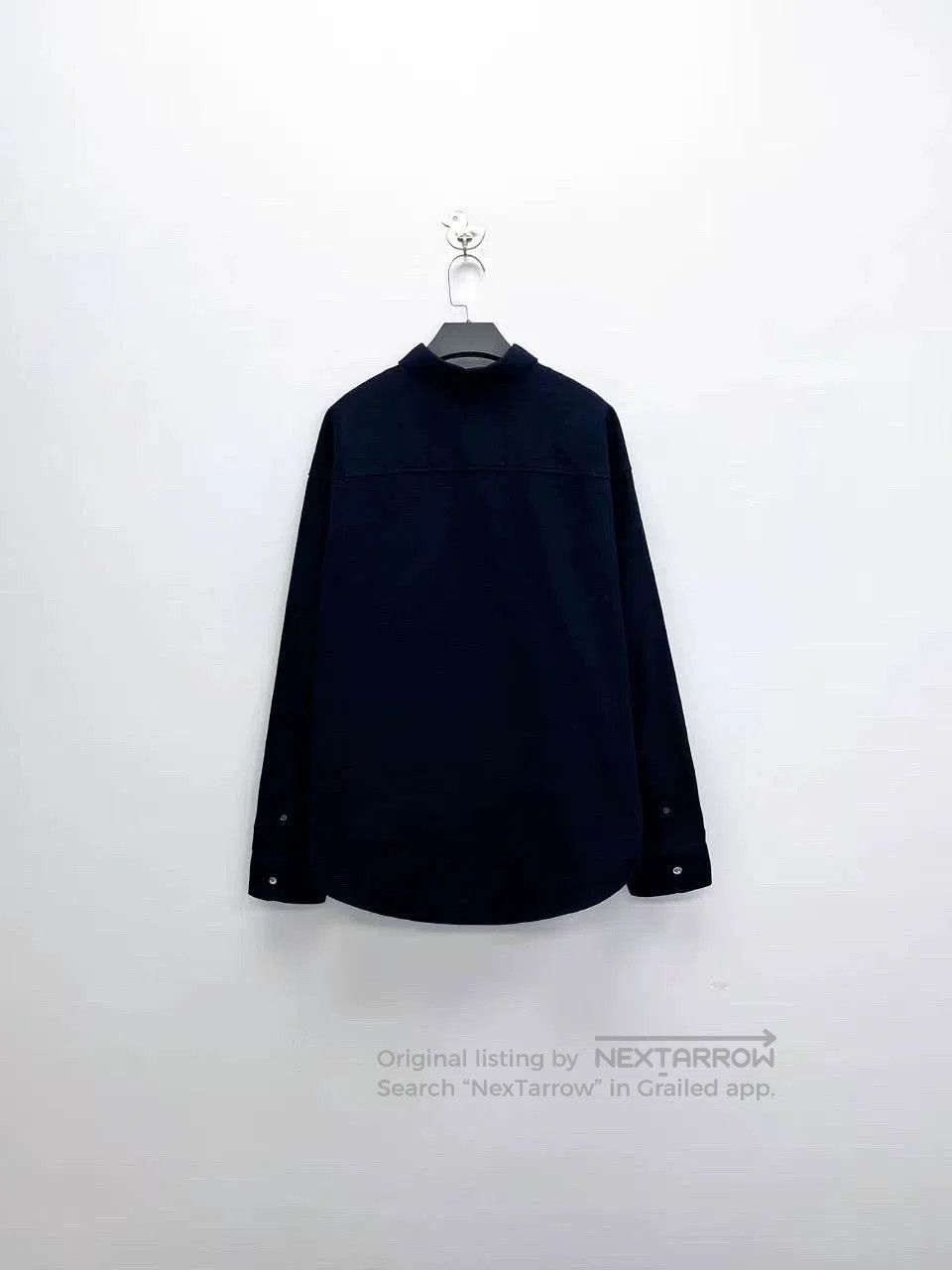 AMI navy blue long sleeve button. Size US L / EU 52-54 / 3 - 2 Thumbnail