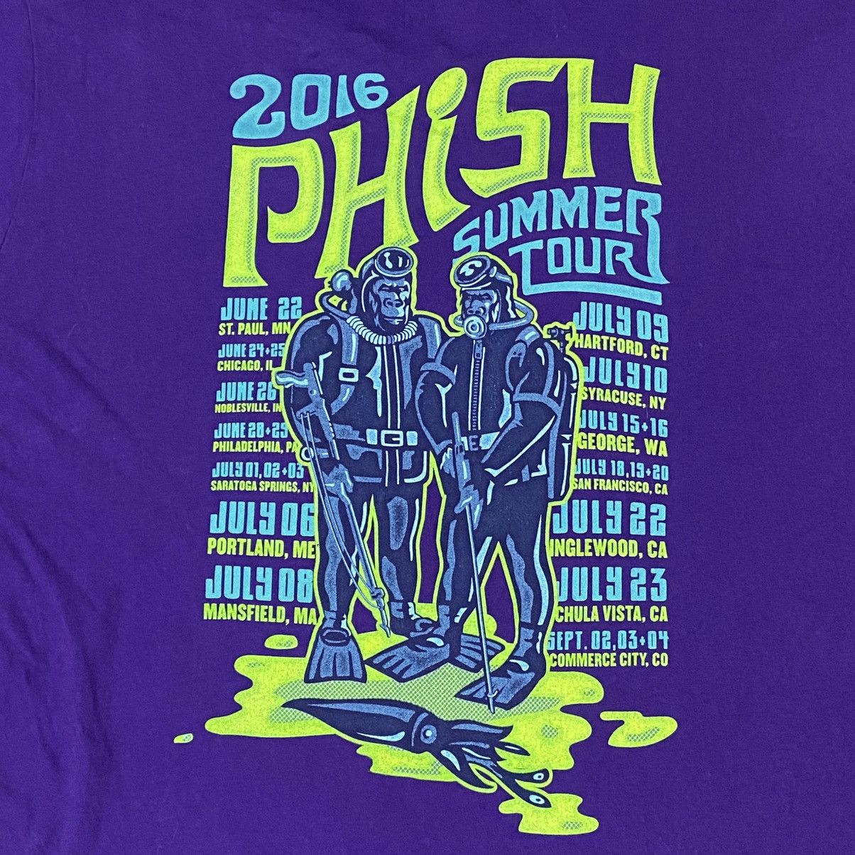 Band Tees Rock band phish summer tour 2016 Size US XL / EU 56 / 4 - 6 Thumbnail