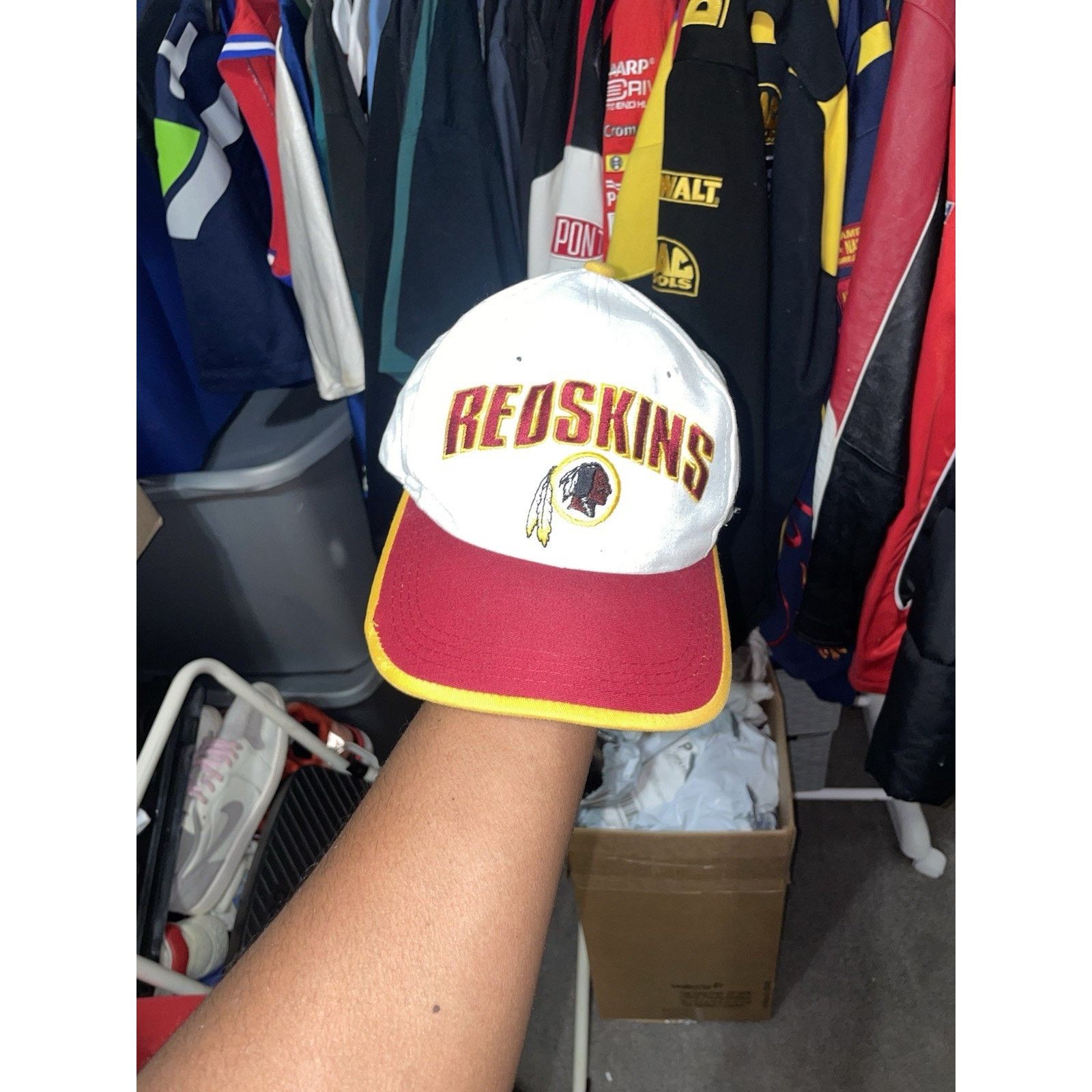 NFL VTG Washington Redskins Signature Snapback Hat Logo 90s Size ONE SIZE - 1 Thumbnail