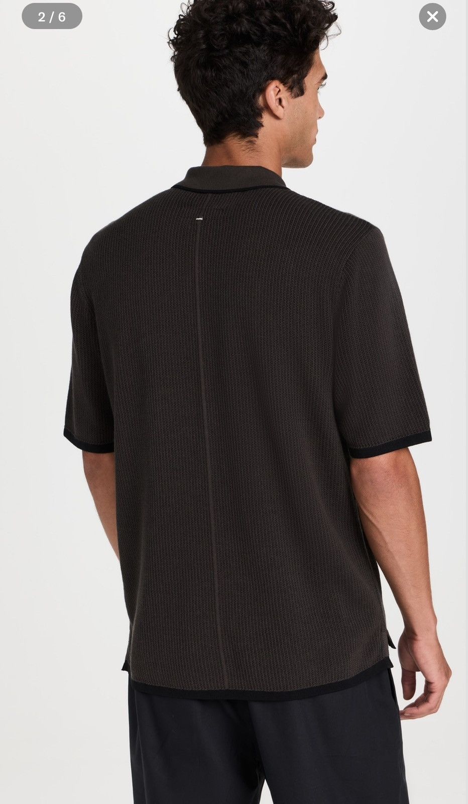 Rag & Bone Harvey knit Polo from Rag & Bone $225 retail Size US L / EU 52-54 / 3 - 3 Thumbnail