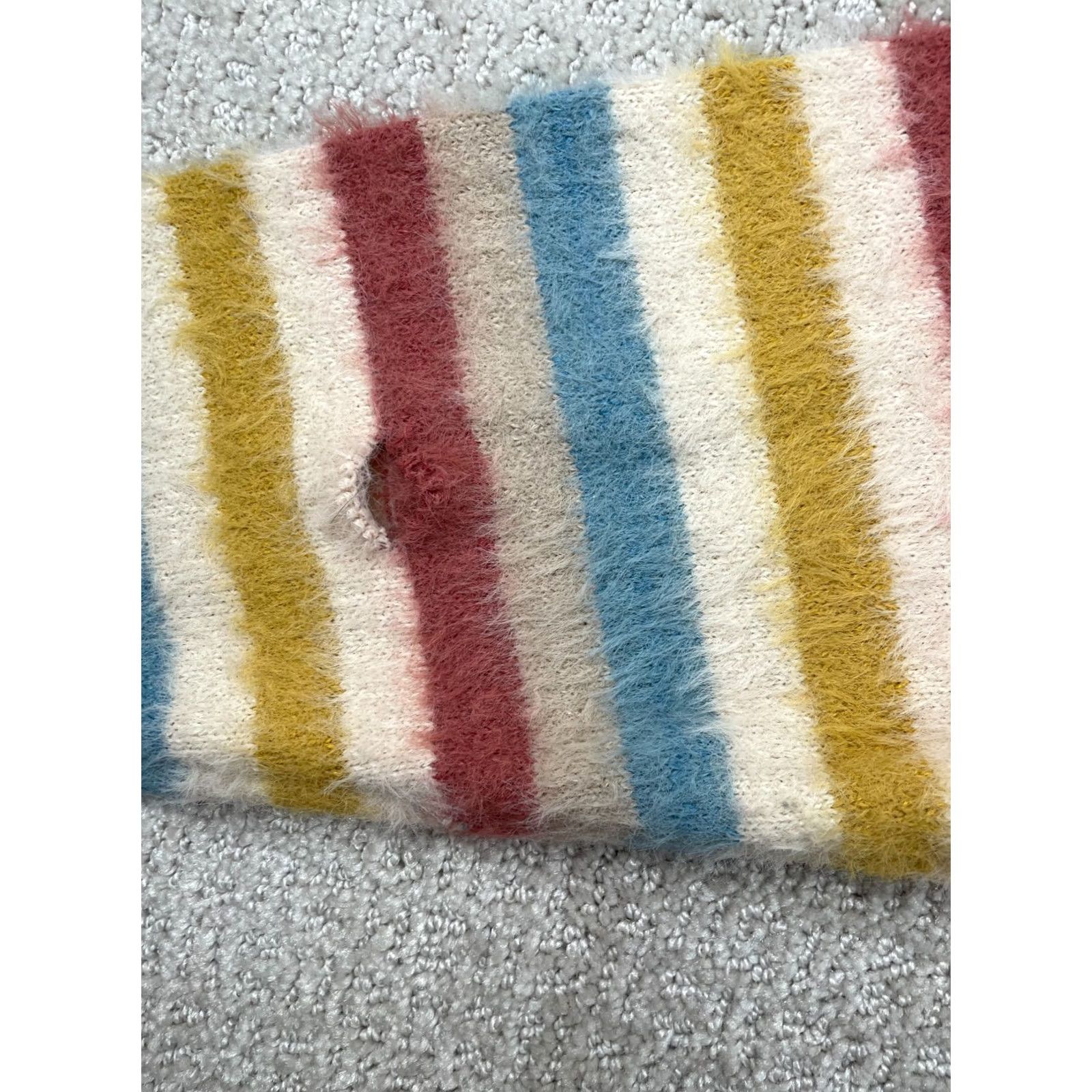Anthropologie Anthropologie Hoodie Womens Large Multicolor Striped Pullover Cozy Winter Fall Spring Size L / US 10 / IT 46 - 5 Thumbnail