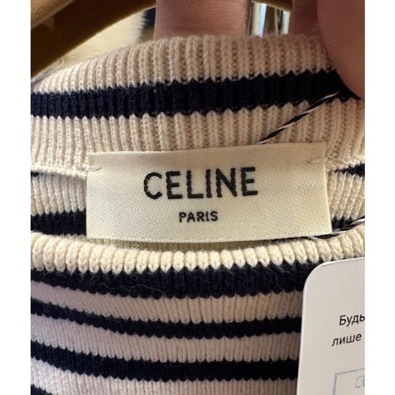 Celine Celine Striped Oversize Knit Jumper Sweater Size M Size M / US 6-8 / IT 42-44 - 5 Thumbnail