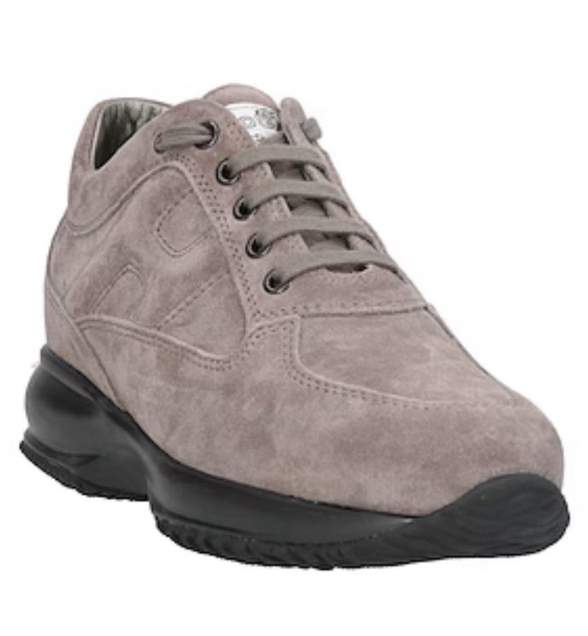 Hogan Hogan Women Solid Grey Interactive LaceUp Trainer Sneakers Size US 9 / IT 39 - 17 Thumbnail