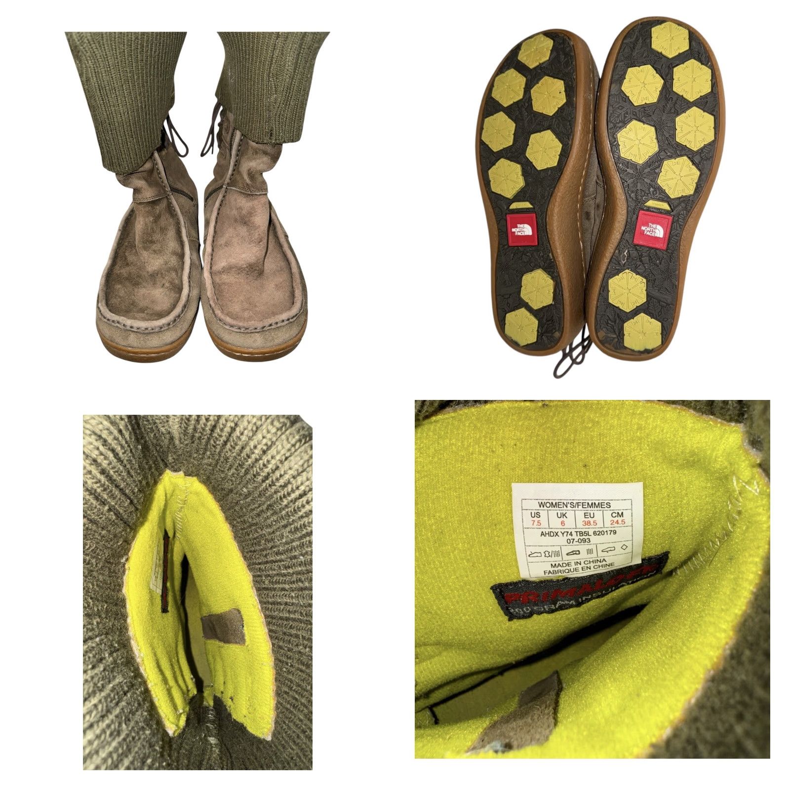 The North Face The North Face Boot Womens Nubuck Performance Prima Loft Waterproof Sz 7.5 Green Snow Boot Womens Size US 8 / IT 38 - 8 Thumbnail