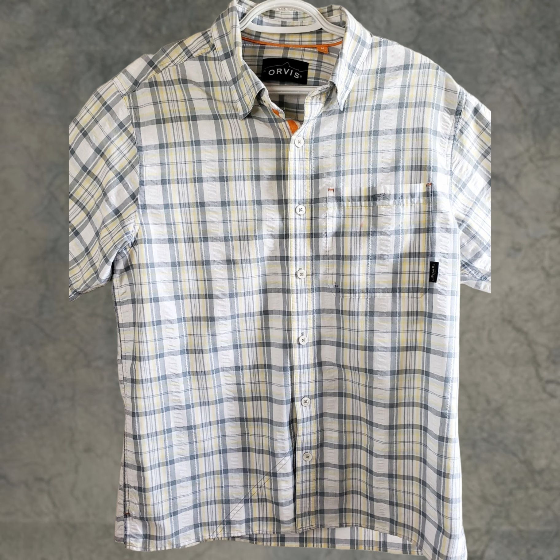 Orvis Orvis Trout Bum Plaid Short Sleeve Button Front Shirt Multicolor Mens M Size US M / EU 48-50 / 2 - 1 Thumbnail