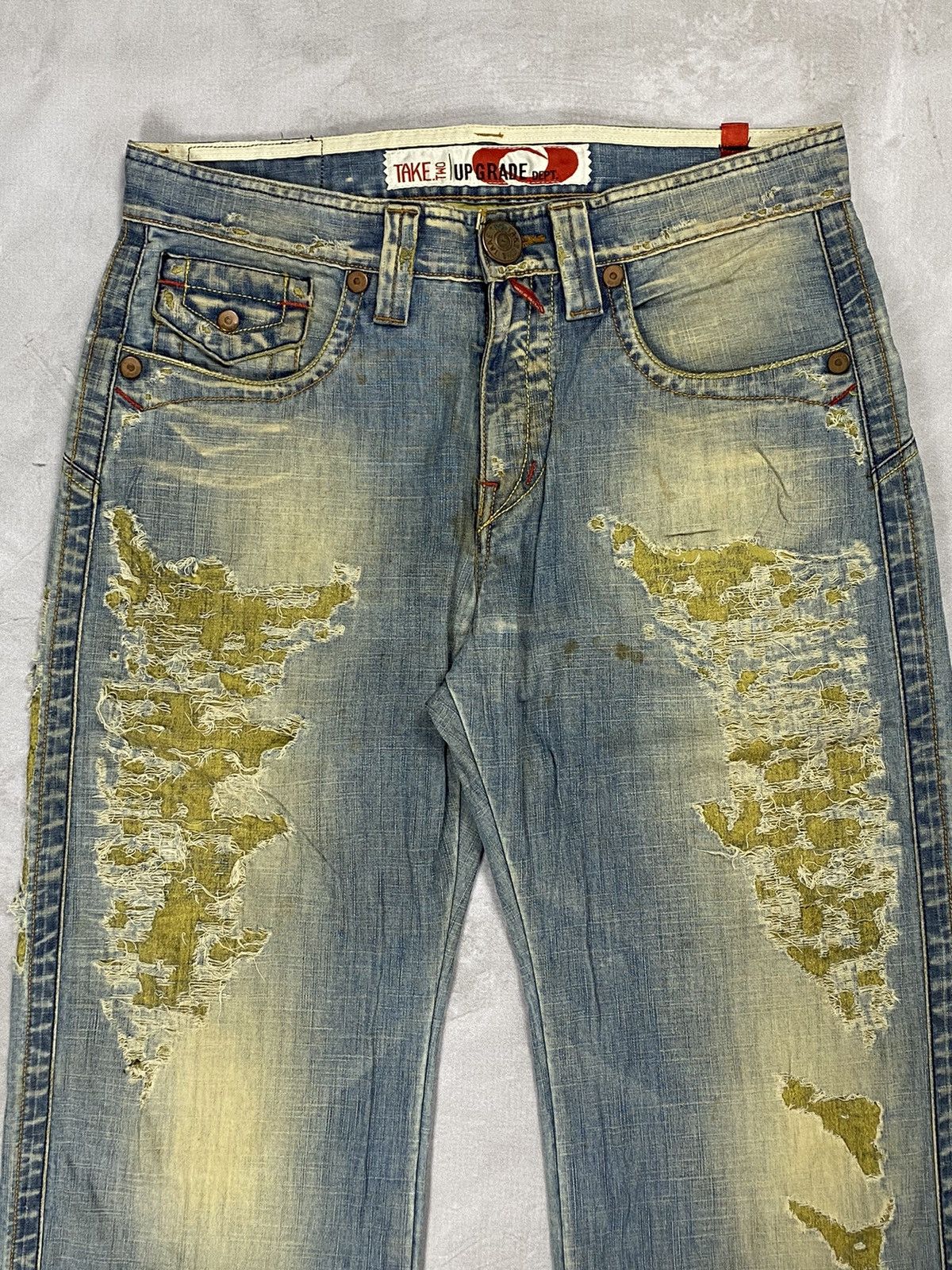 If Six Was Nine × Japanese Brand × Le Grande Bleu (L.G.B.) Take Two Boro Denim Jeans Size US 31 - 3 Thumbnail