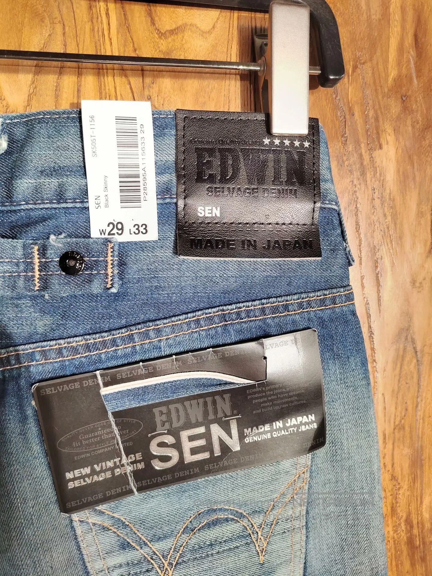 Edwin EDWIN Denim Jeans with Classic Wash Design. Size US 29 - 3 Thumbnail