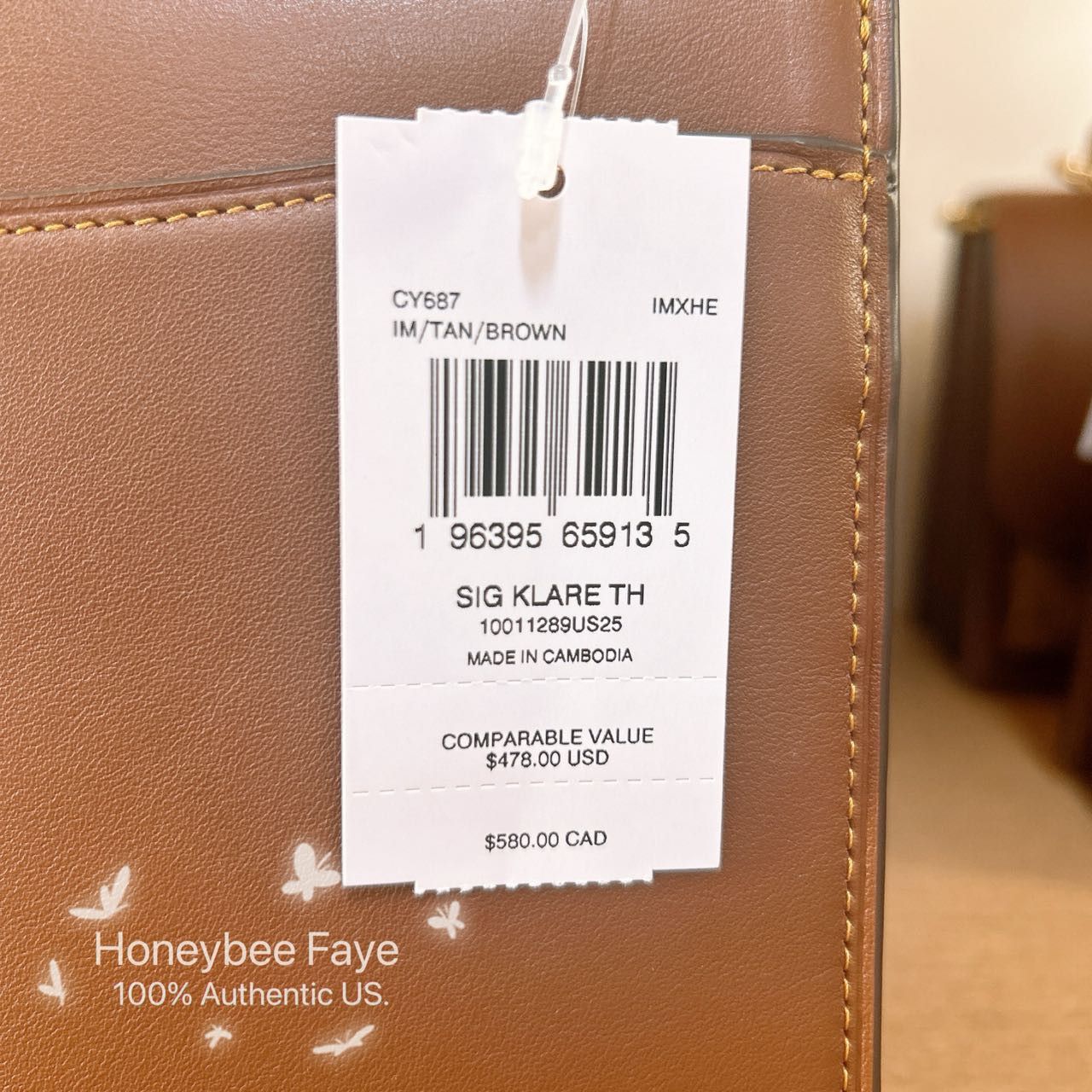 Coach Klare Top Handle Bag In Signature Canvas CY687 Size ONE SIZE - 4 Thumbnail