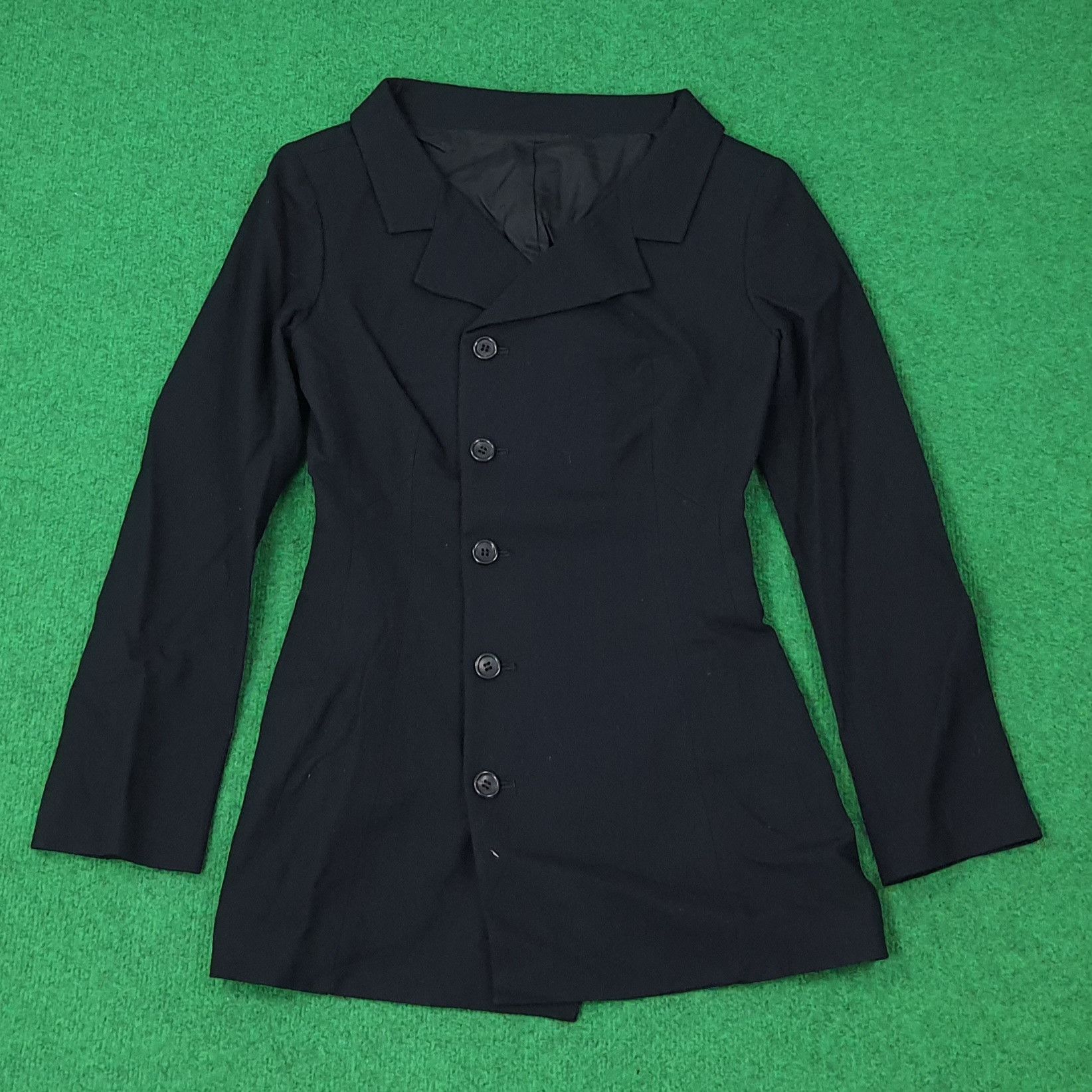 Yohji Yamamoto Vintage Yohji Yamamoto NOIR Black Longline Blazer C268N27 Size XS / US 0-2 / IT 36-38 - 1 Thumbnail