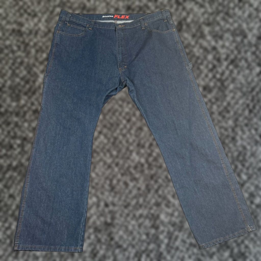 Dickies VINTAGE Dickies Jeans Men 42x30 Relaxed Fit Straight Leg Cargo Carpenter Workwear Blue 90s Mens Size US 42 / EU 58 - 1 Thumbnail