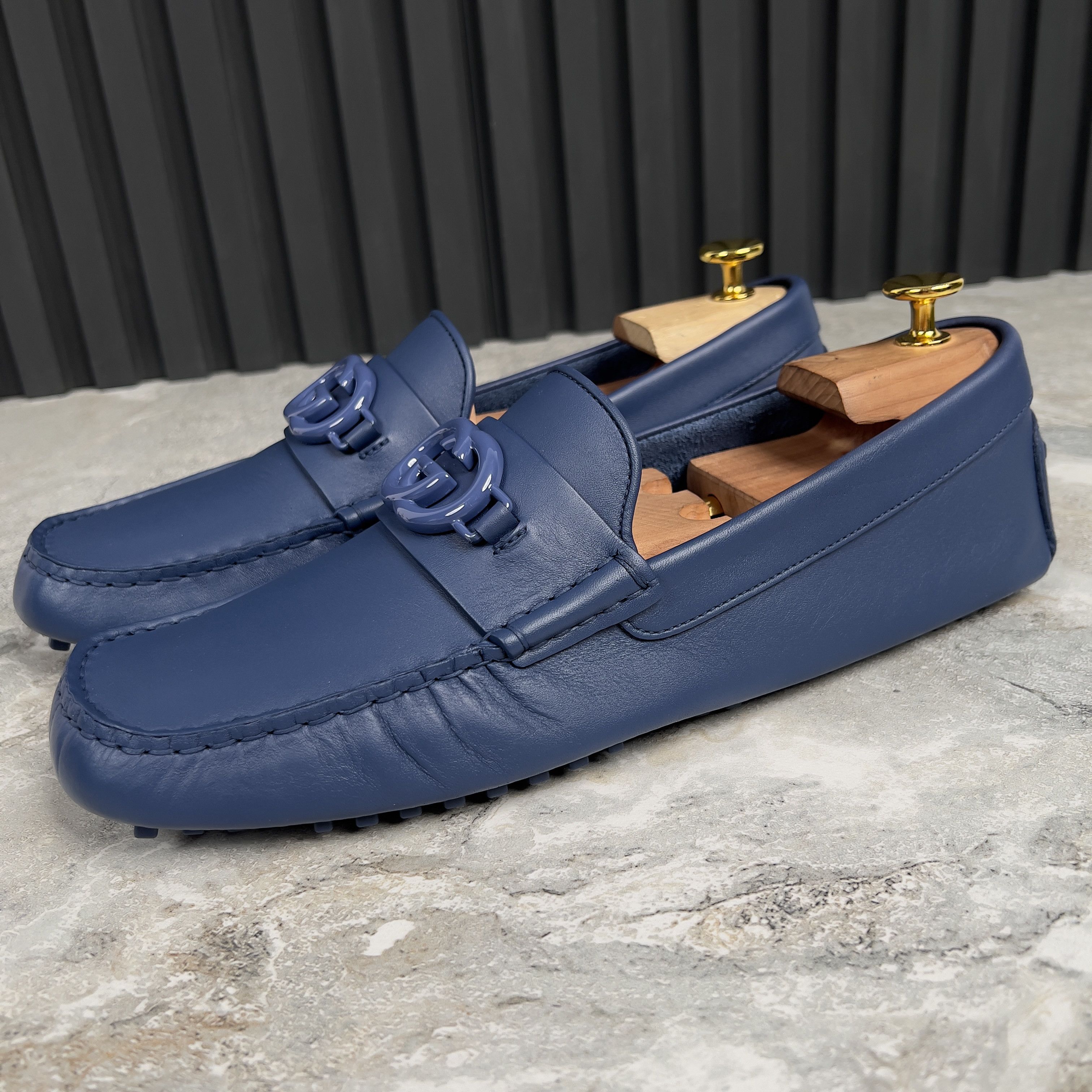 Gucci GG Logo Driving Moccasin Leather Size US 9.5 / EU 42-43 - 4 Thumbnail