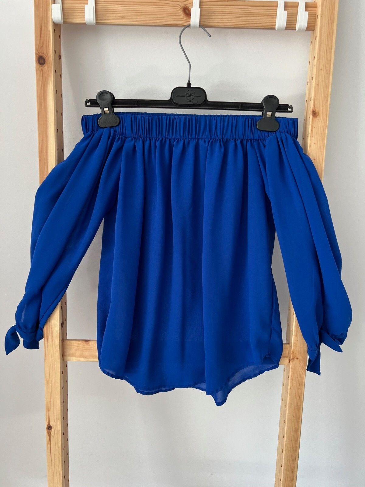 Other Japna Off Shoulder Blue Sheer Blouse Top ( S ) Size S / US 4 / IT 40 - 1 Thumbnail