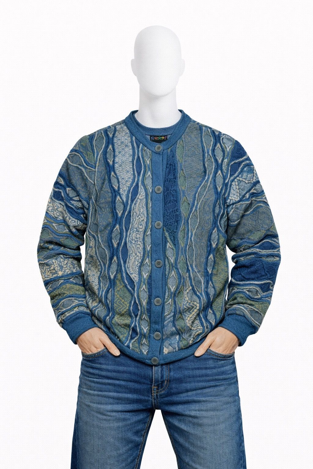 Coogi Coogi Australia Men’s Wool 3D Sweater Cardigan Size S Size US S / EU 44-46 / 1 - 1 Thumbnail