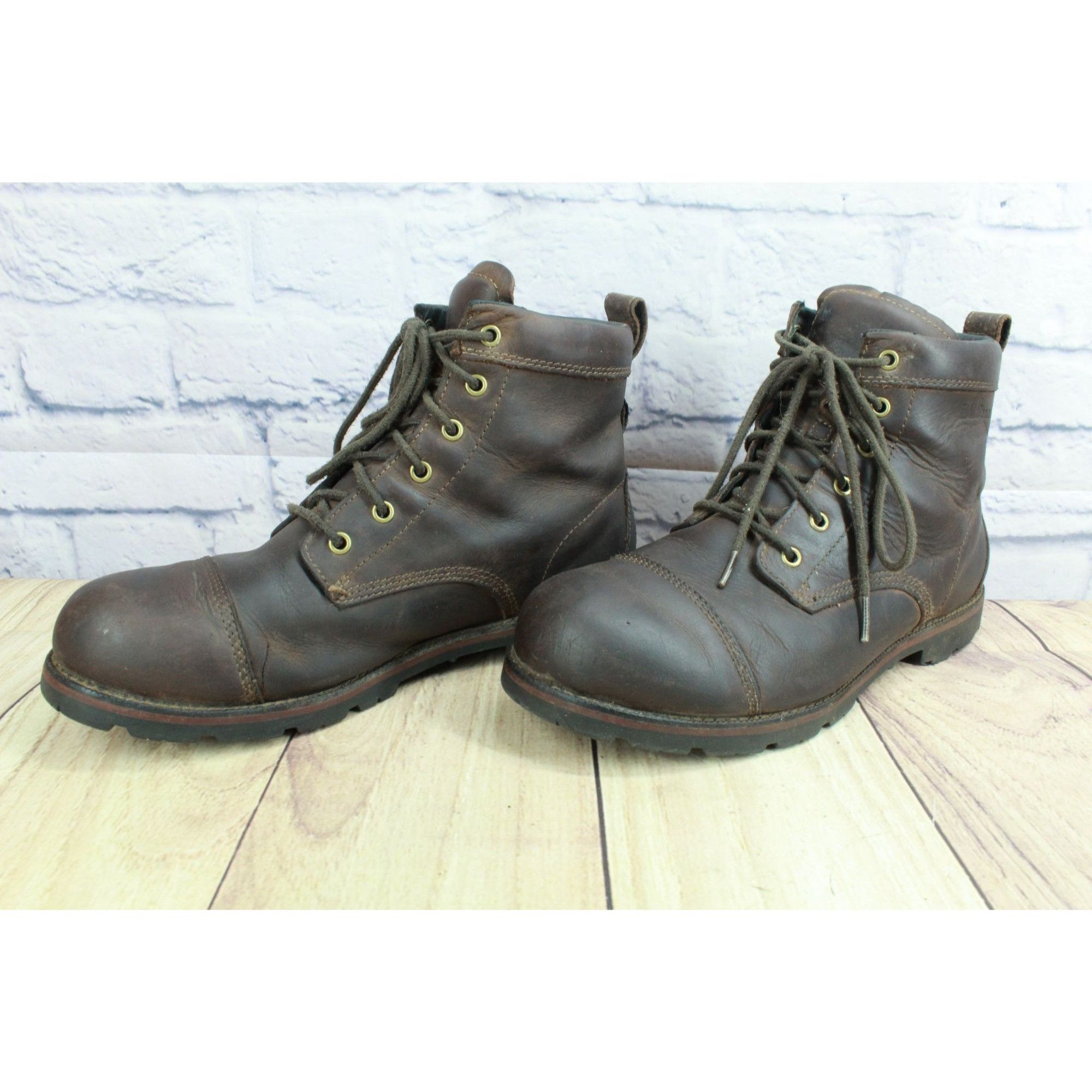 L.L. Bean LLBean East Point Brown Waterproof Leather Cap-Toe Boots Size US 10.5 / EU 43-44 - 2 Thumbnail
