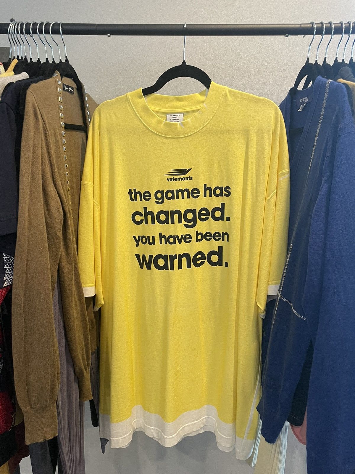Vetements VETEMENTS👾 Yellow Game Changing Tee Shirt *RARE* Size US M / EU 48-50 / 2 - 1 Thumbnail
