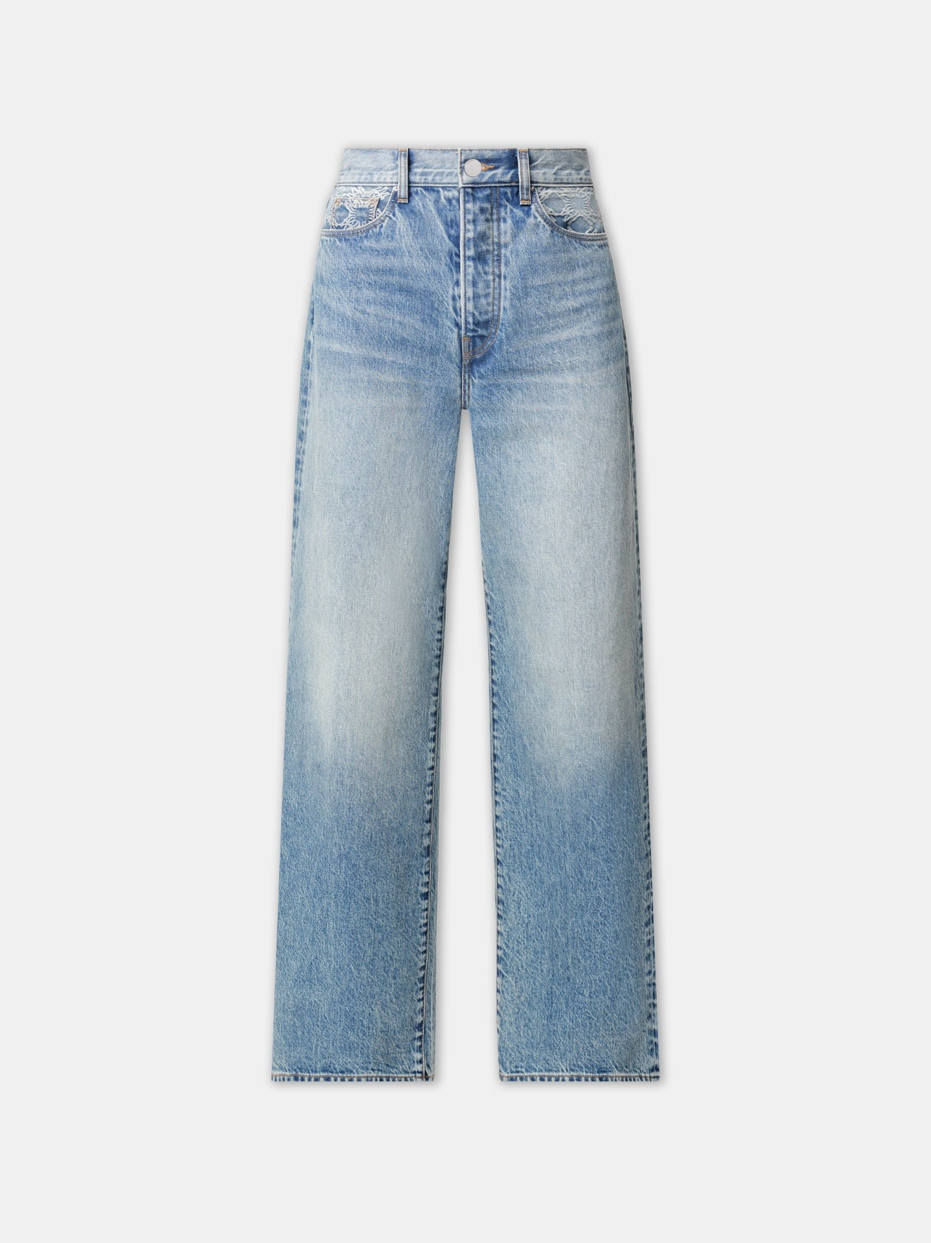 Amiri o1orln1025 MA Quad Wide Leg Jeans in Blue Size 27" / US 4 / IT 40 - 1 Thumbnail