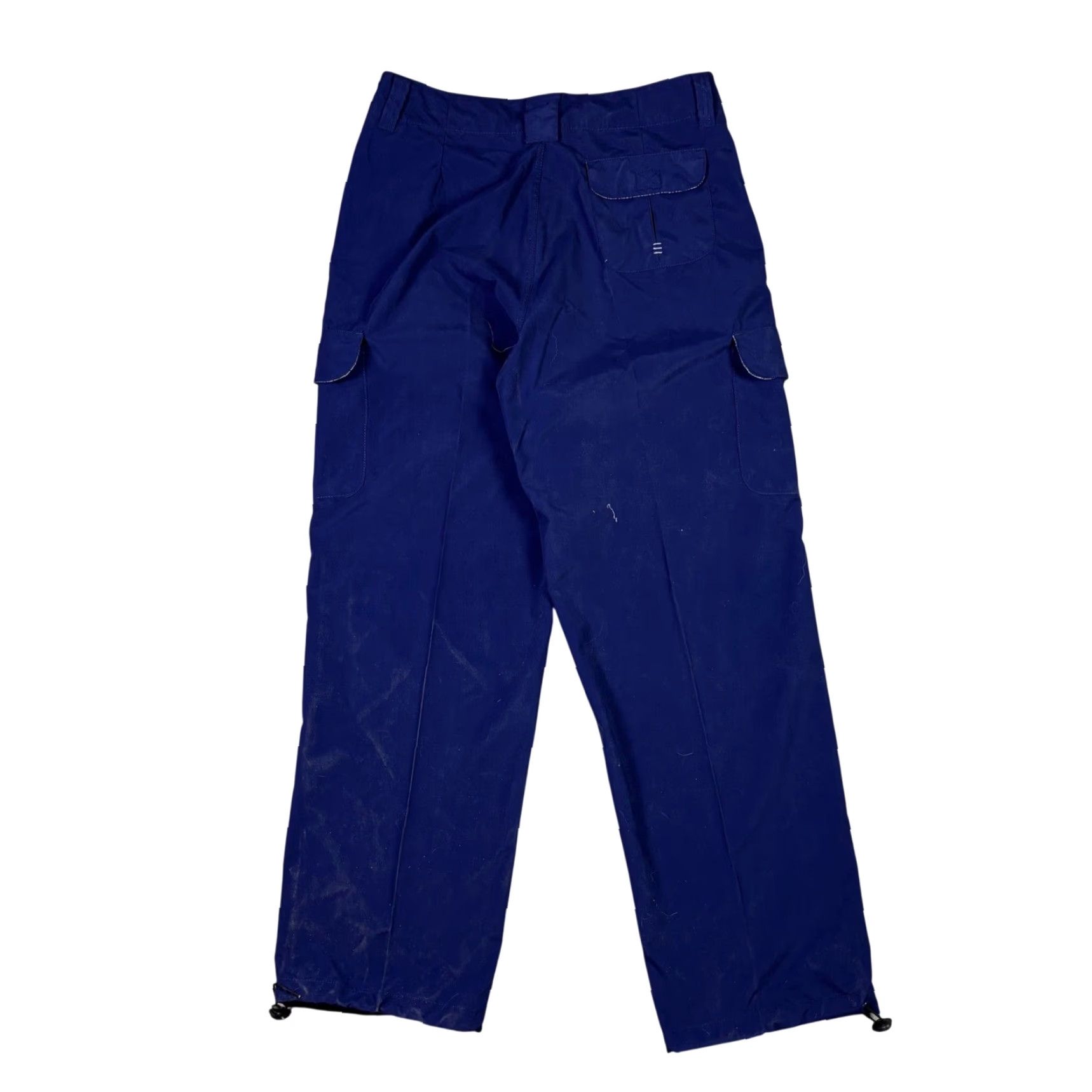 Burnside Burnside Mens Cargo Pants Navy Blue Size 32 Adjustable Bungee Hem Straight Leg Cargo Pants Casual Travel Workwear Mens Navy Blue 32 Size US 33 - 2 Thumbnail