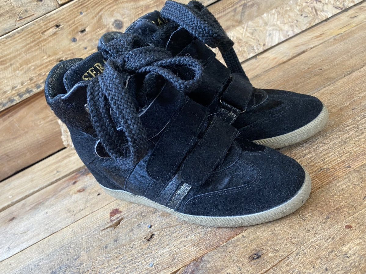 Isabel Marant Serafini platform wedge suede boots, like isabel marant 37 Size US 7 / IT 37 - 10 Thumbnail