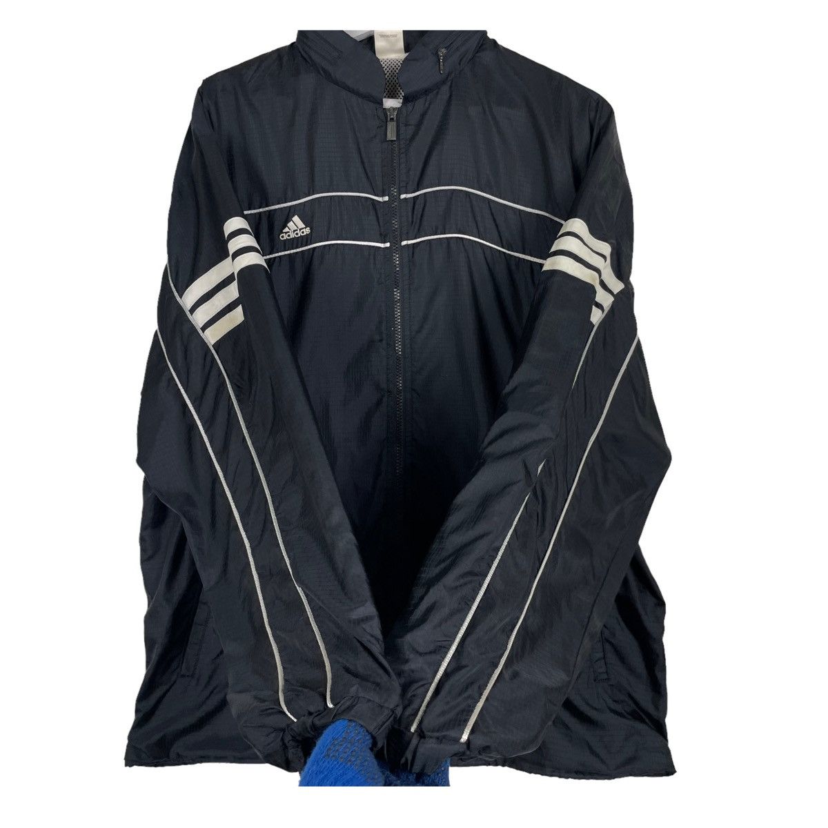 Adidas × RUN DMC × Vintage 💥90s ADIDAS EQUIPMENT LIGHT ZIPPER NYLON WINDBREAKER Size US L / EU 52-54 / 3 - 7 Thumbnail