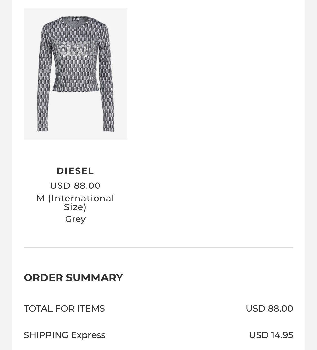 Diesel Grey Diesel top Size M / US 6-8 / IT 42-44 - 5 Thumbnail