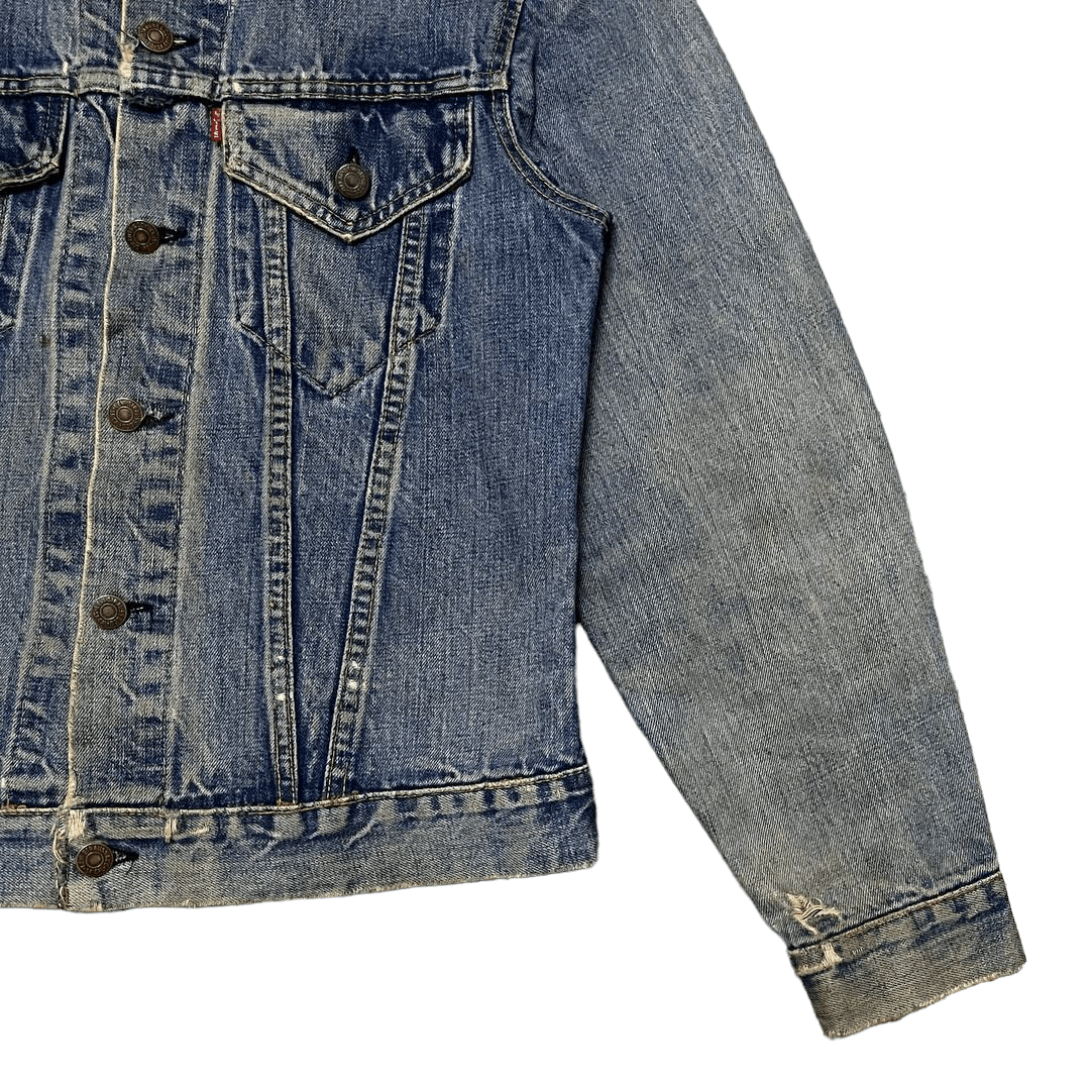 Levi's Vtg 60's Levis Type 3 Big E Denim Jacket Trashed Distressed Size US M / EU 48-50 / 2 - 4 Thumbnail