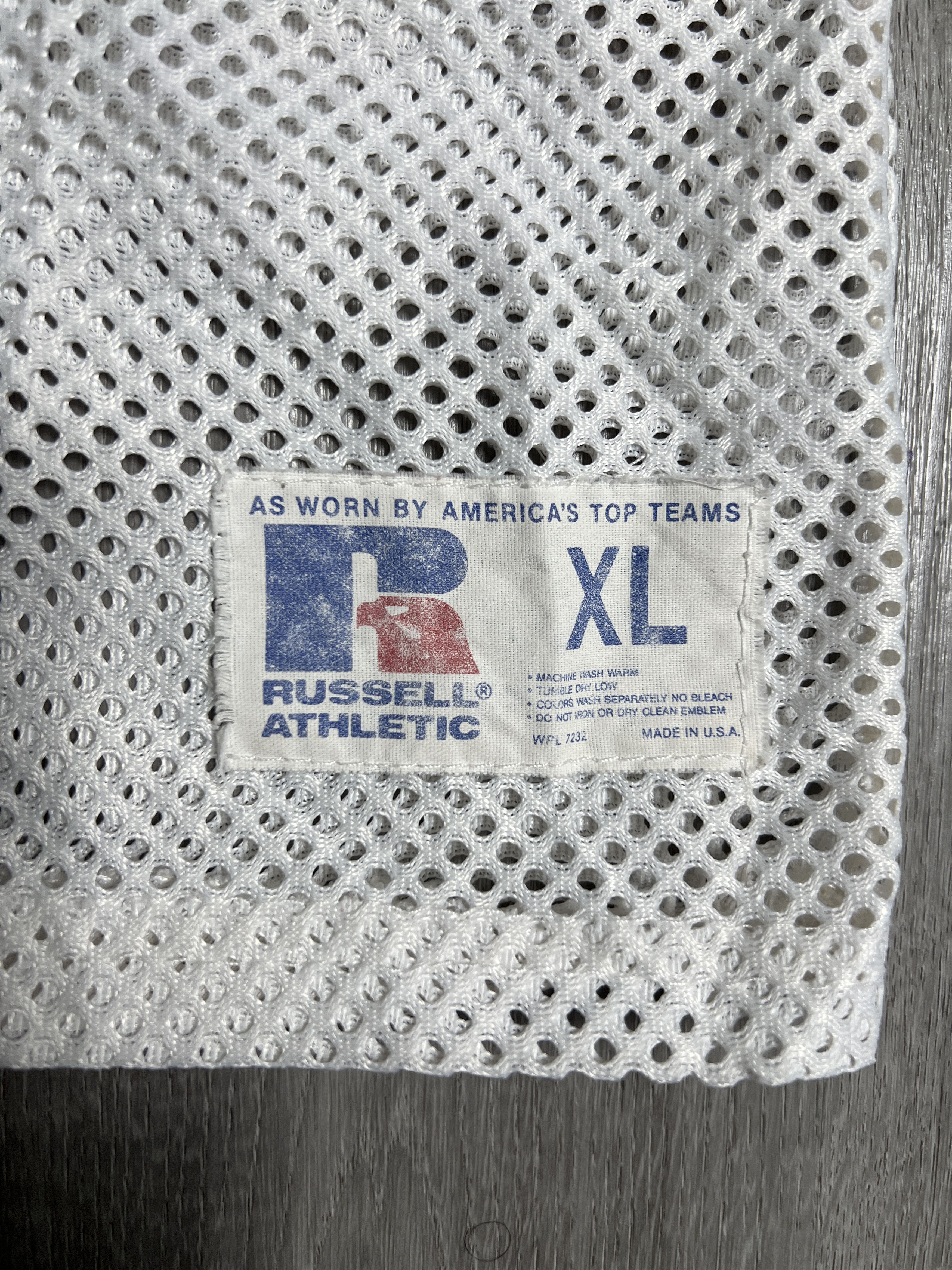 Russell Athletic Y2K Vintage Russell Athletic White Mesh Jersey (XL) GTME642 Size US XL / EU 56 / 4 - 3 Thumbnail