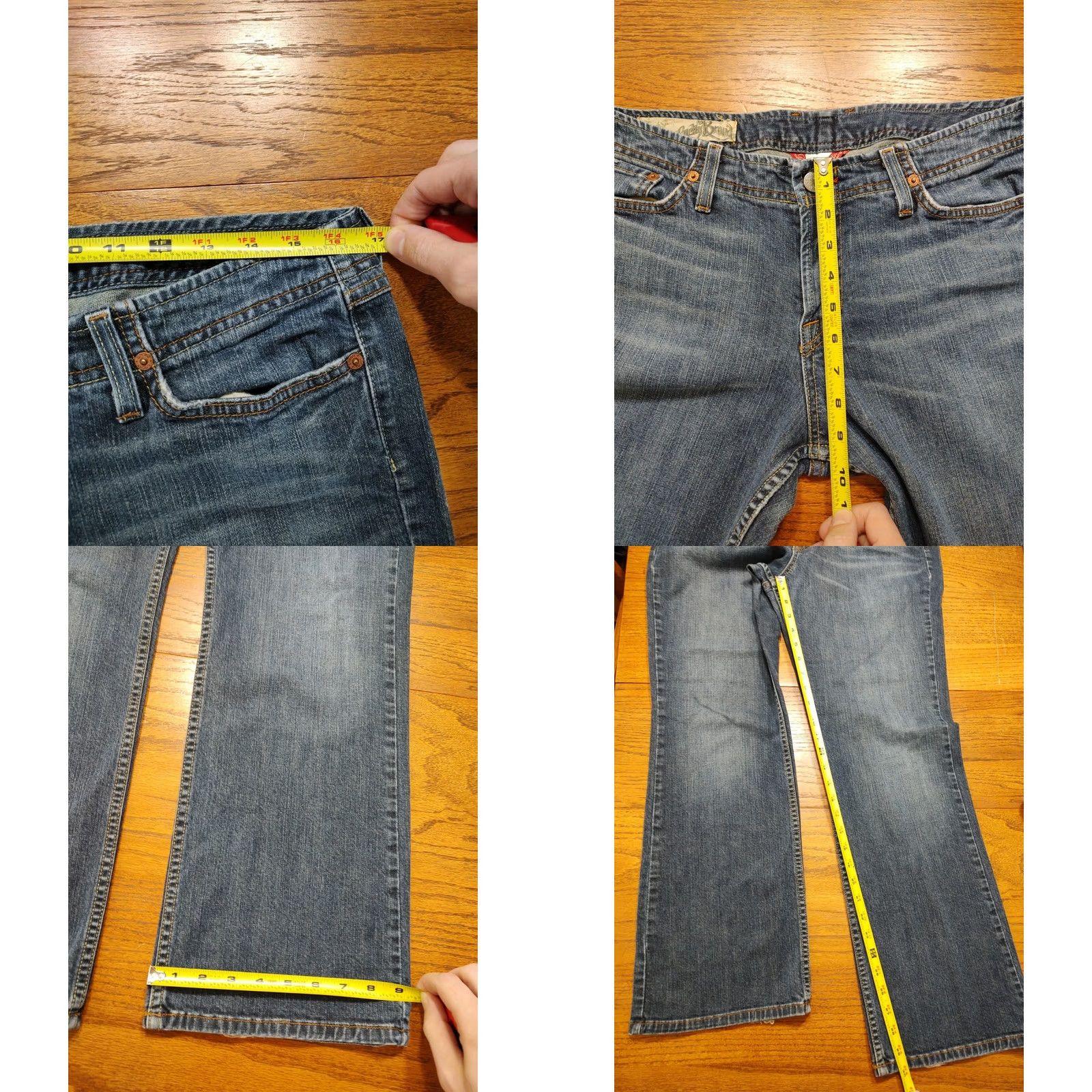 Lucky Brand VINTAGE Lucky Brand Jeans Womens Bootcut 5-Pocket Denim USA Blue 30 Inseam 14 X 30 Inseam? Size 36" / US 14 / IT 50 - 9 Thumbnail