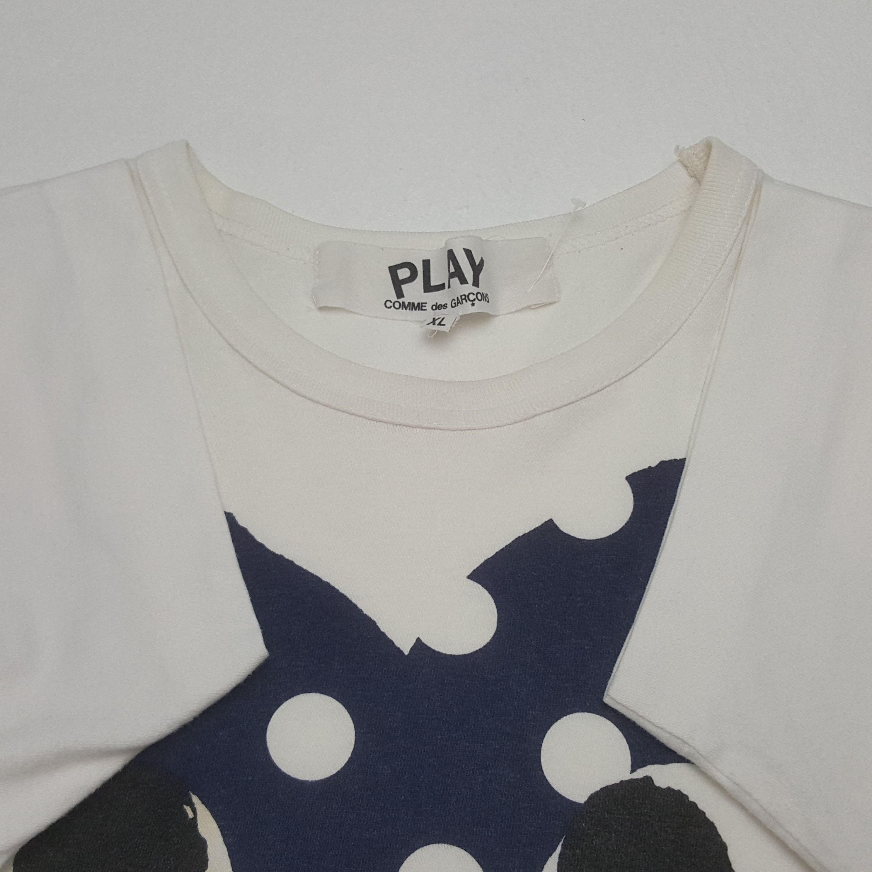 Comme des Garcons PLAY Vintage Play Comme des Garcons Japanese Tshirt C301N21(75) Size US L / EU 52-54 / 3 - 5 Thumbnail