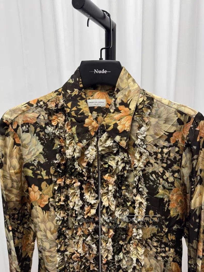 Dries Van Noten DRIES VAN NOTEN Flower stamen fringe palace shirt Size US S / EU 44-46 / 1 - 3 Thumbnail