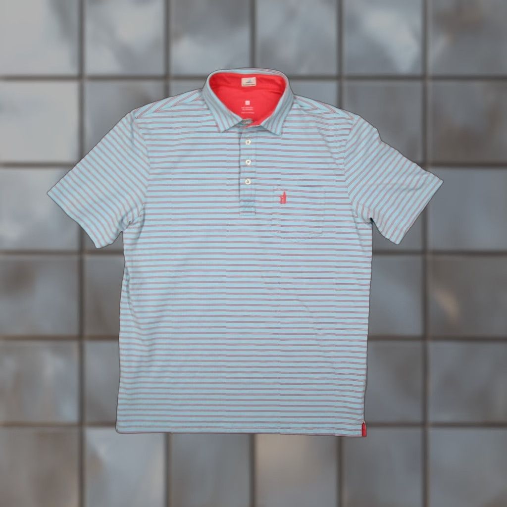 johnnie-O johnnie-O Shirt Mens Medium Blue Bimini Polo Hangin Pullover Beach Travel Golf Size US M / EU 48-50 / 2 - 1 Thumbnail