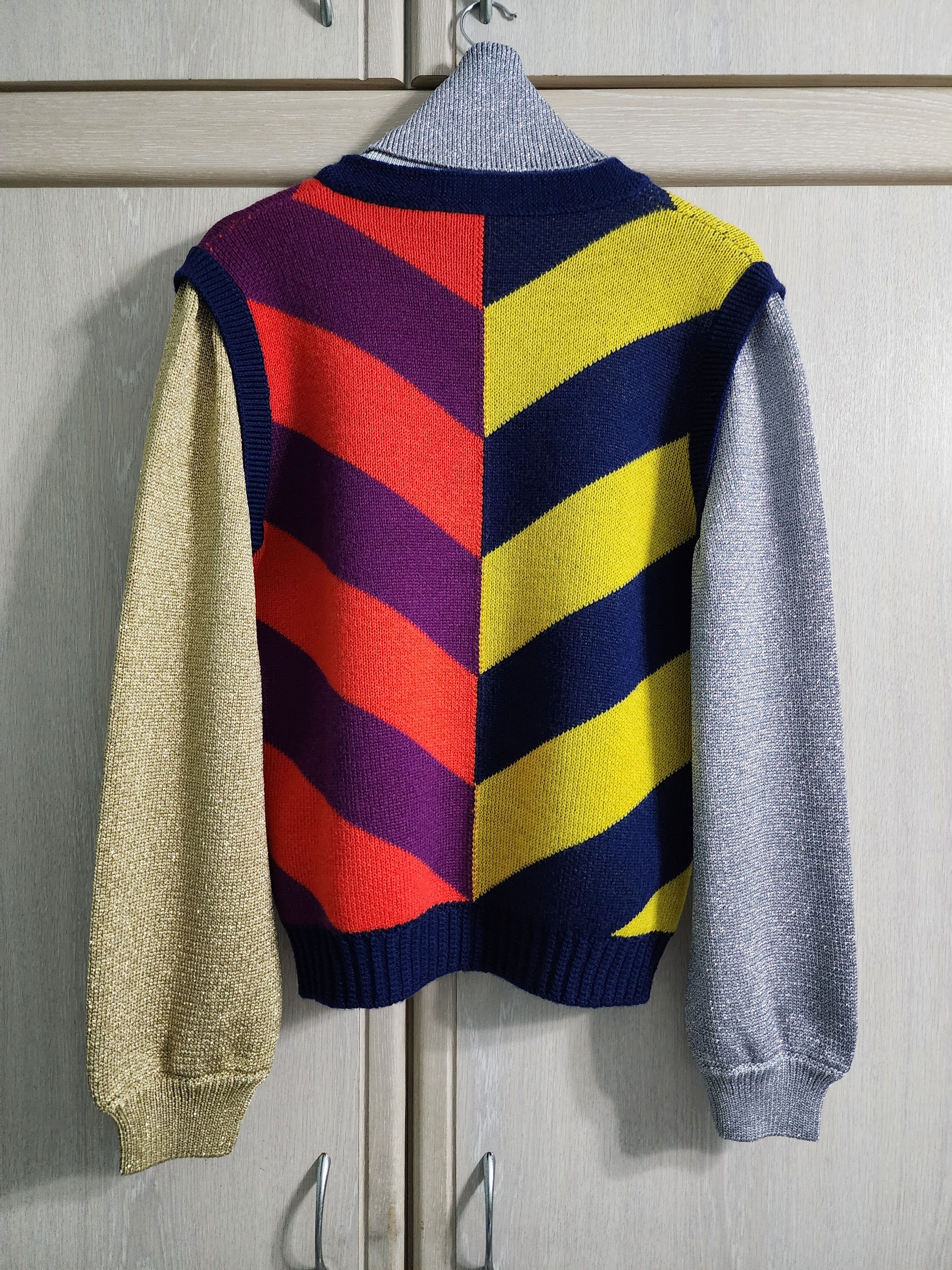 Gucci Striped Jacquard Wool Knit Sweater Size US M / EU 48-50 / 2 - 2 Thumbnail