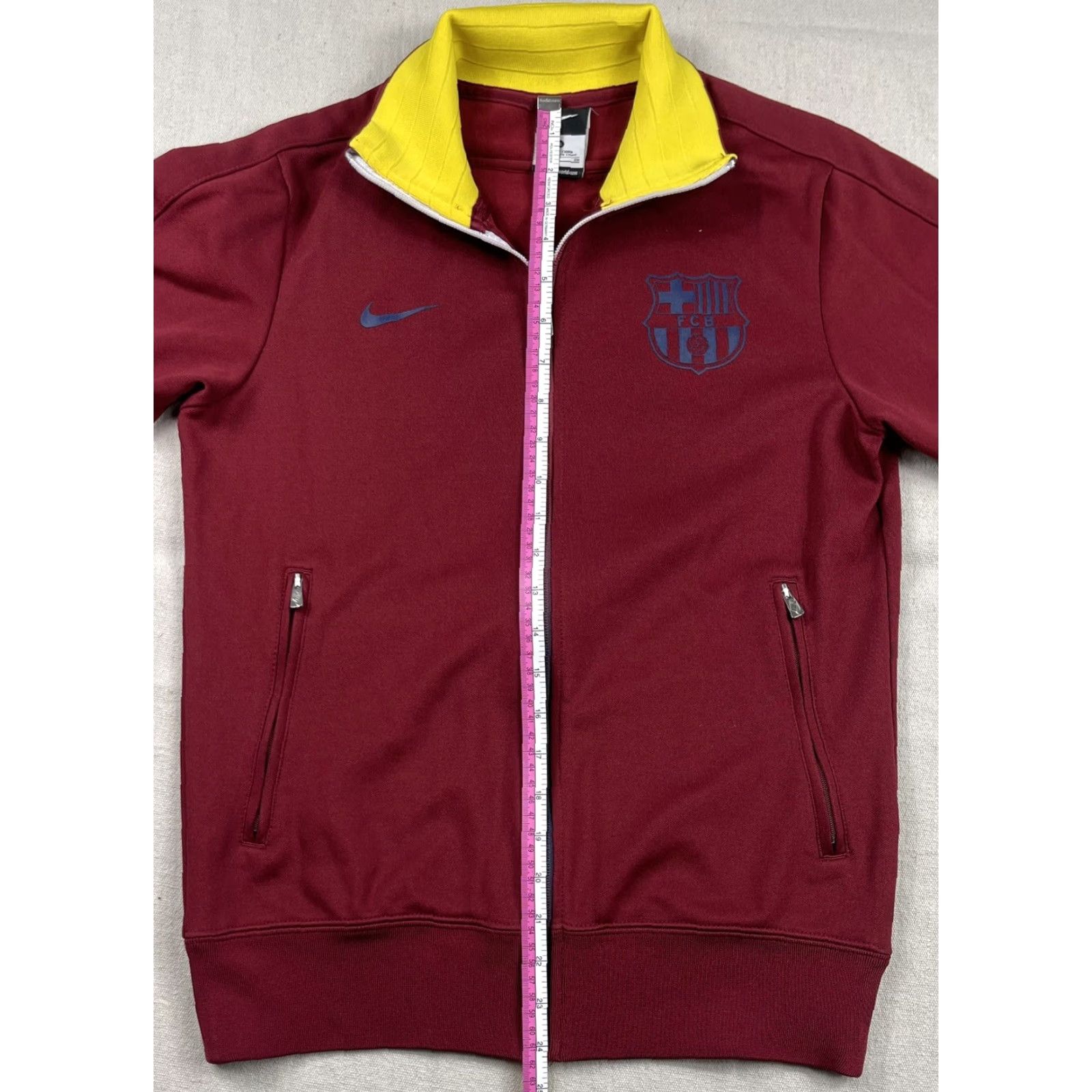 Nike Nike Barcelona Barca Futbol Jacket Soccer FCB Full Zip Jersey Long Sleeve Sz S Shirt Men Red Blue Track Jacket Size US S / EU 44-46 / 1 - 6 Thumbnail