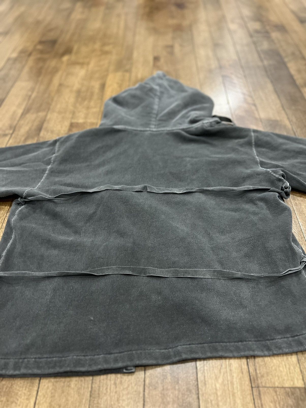 Unused Oil Wash Grey Kimono Tie Bondage Hoodie by Unused Size US M / EU 48-50 / 2 - 16 Thumbnail