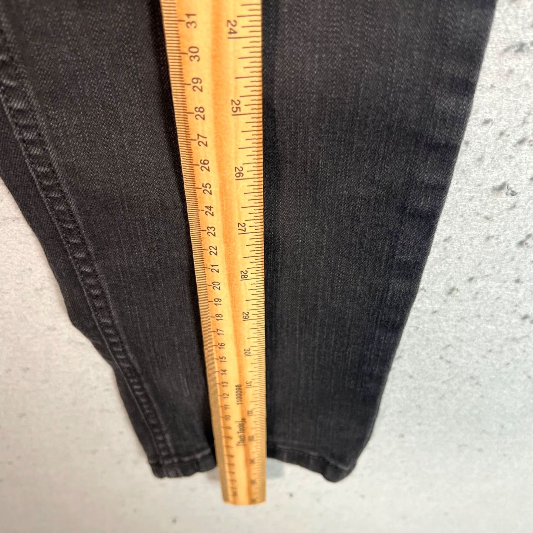 Calvin Klein Calvin Klein Jeans Slim Fit Womens Black Denim Size 25 Jeans Size 42" / US 20 - 7 Thumbnail