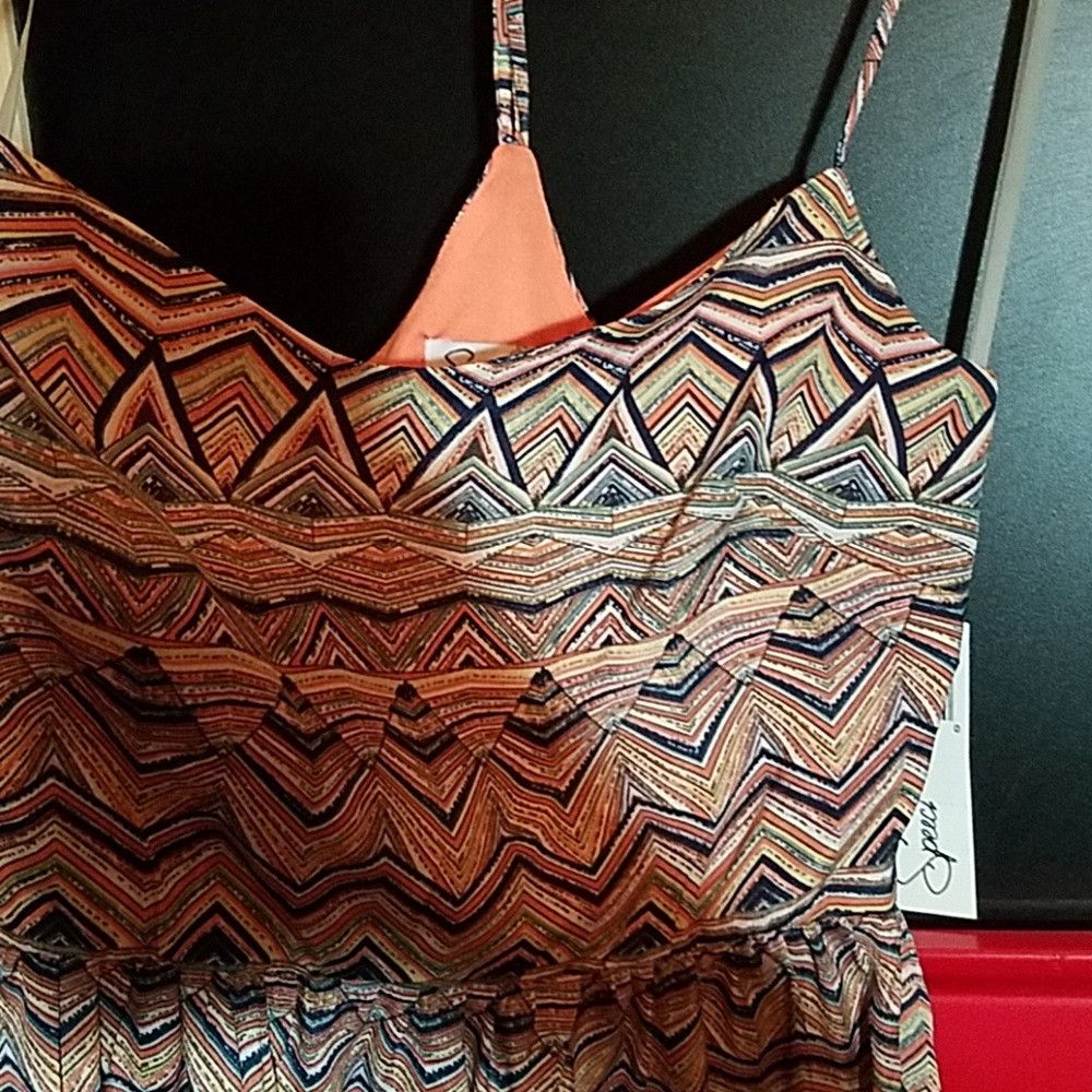 Other Speechless Orange Yellow Spaghetti T Strap Size M / US 6-8 / IT 42-44 - 2 Thumbnail