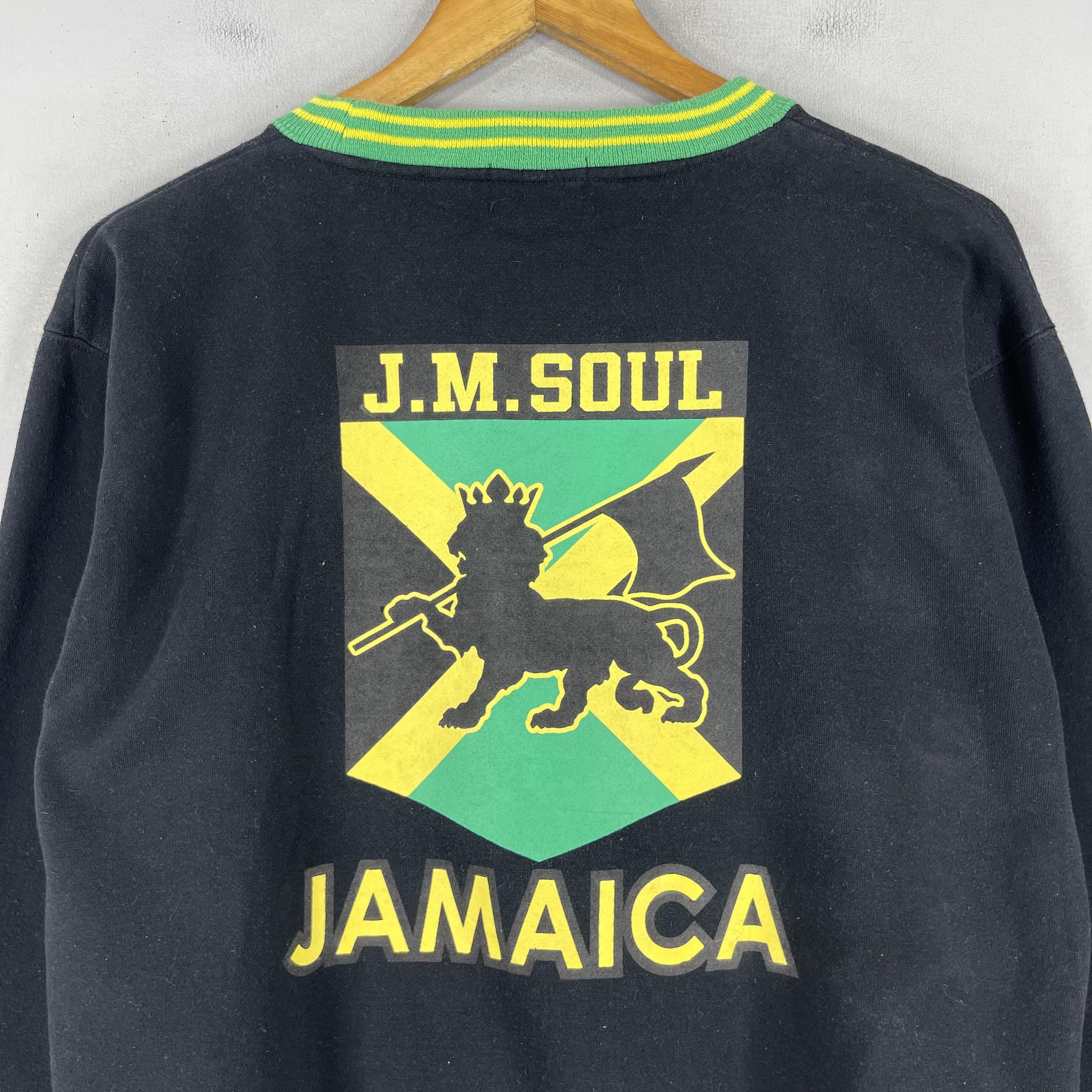 Bob Marley Vintage 90's JAMAICA Crewneck Big Logo Rasta Sweatshirt Size M / US 6-8 / IT 42-44 - 2 Thumbnail