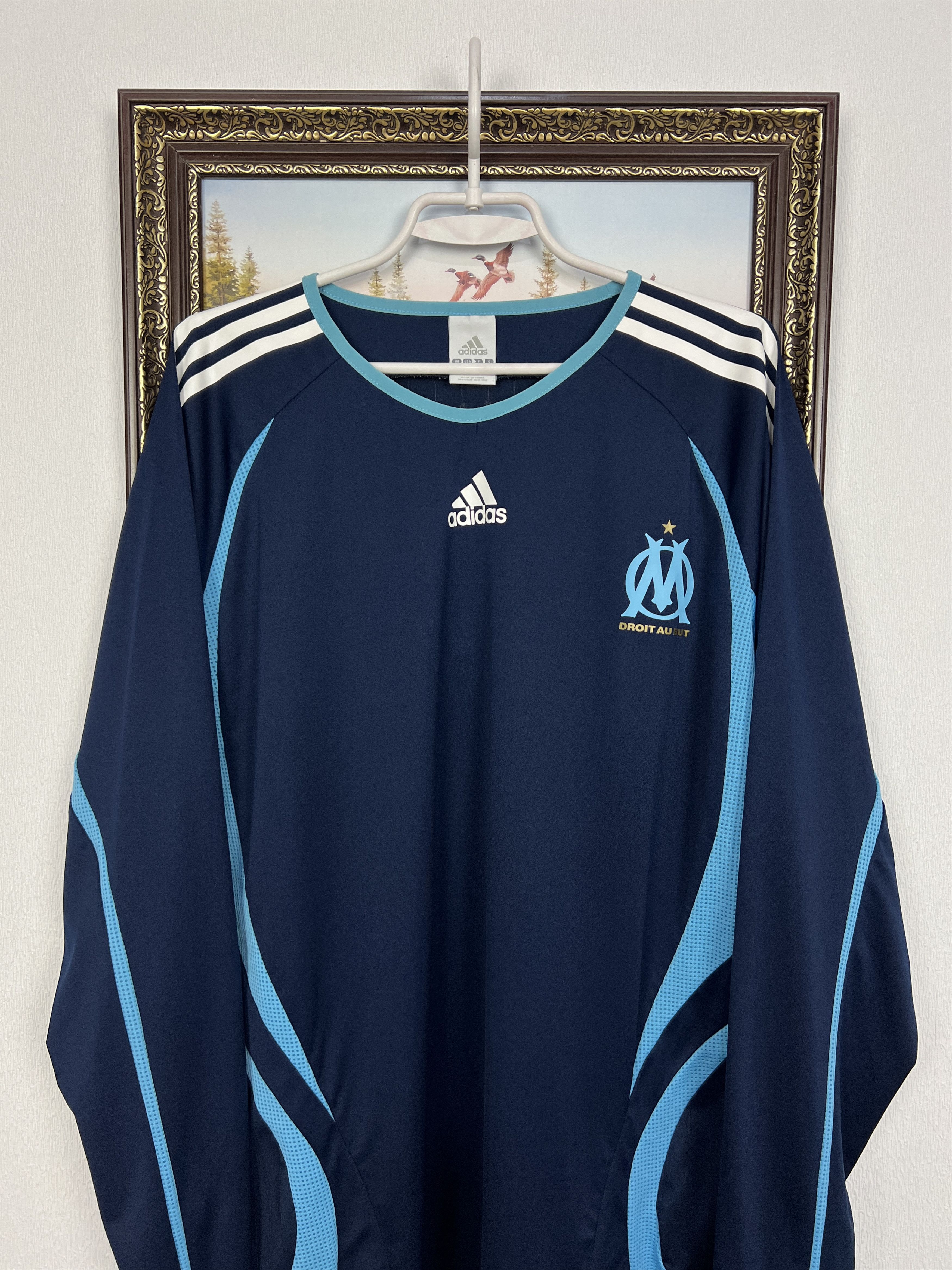 Adidas Marseille Formotion Football Sweatshirt TrackTop Long Sleeve Size US XXL / EU 58 / 5 - 2 Thumbnail