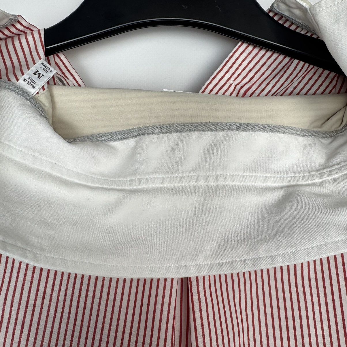Brunello Cucinelli BRUNELLO CUCINELLI STRIPED BUTTON UP SHIRT COTTON Size US M / EU 48-50 / 2 - 6 Thumbnail