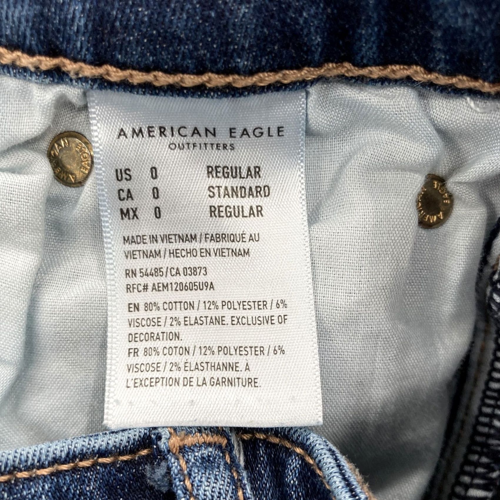 American Eagle Outfitters VINTAGE? No. Size 25" / US 0 / IT 36 - 7 Thumbnail