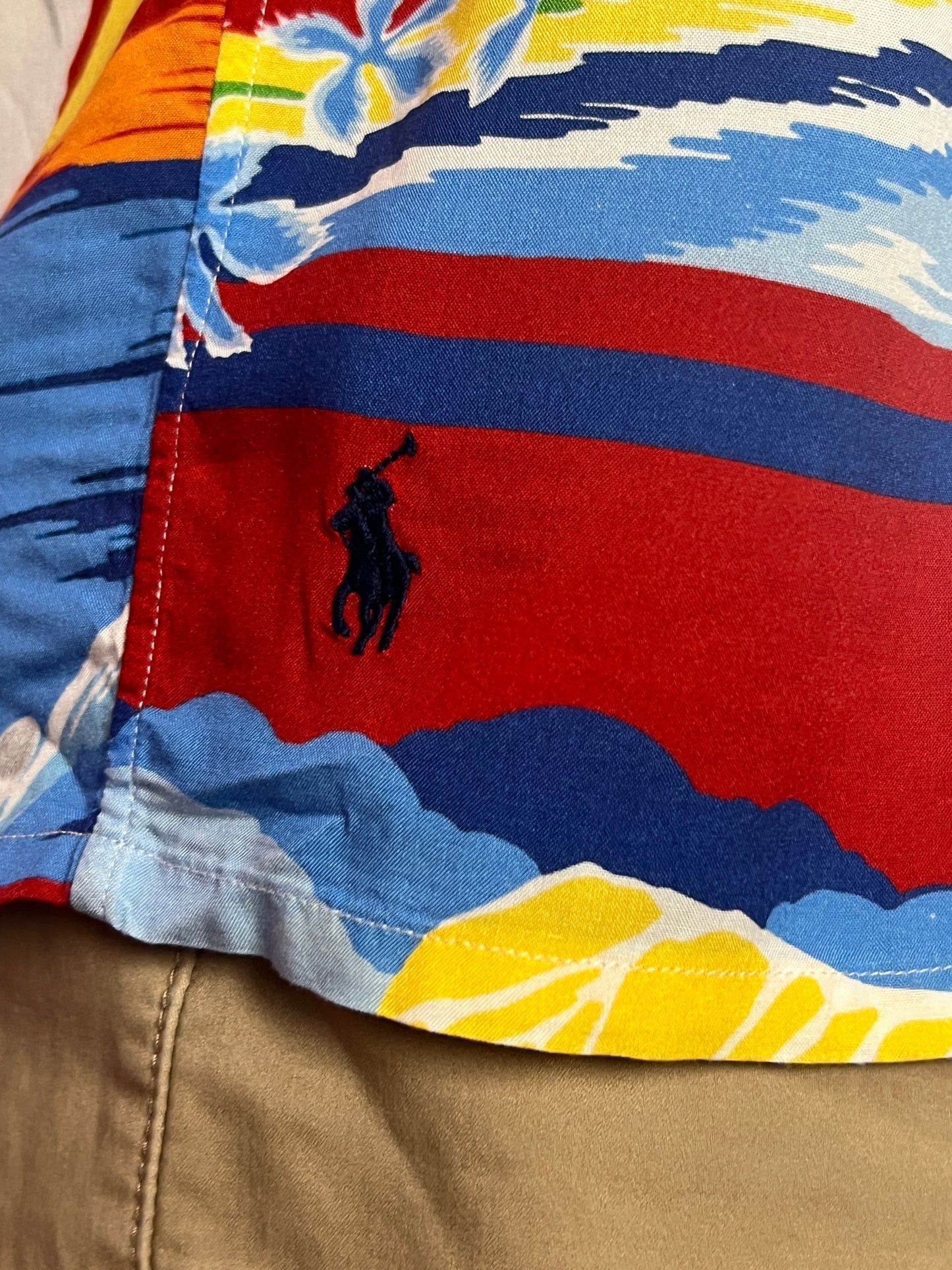 Polo Ralph Lauren × Vintage Polo Raplh Lauren Men's Cruise Ship Hawaiian Shirt - L Size US S / EU 44-46 / 1 - 5 Thumbnail